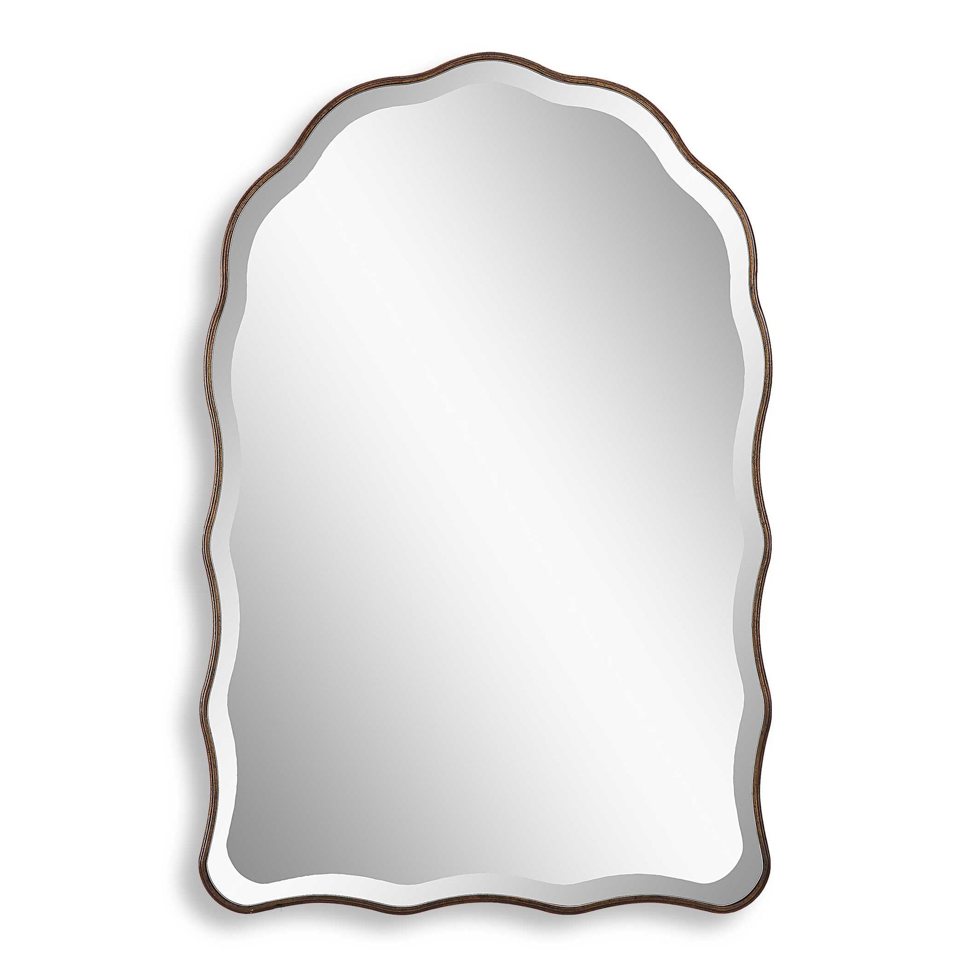 Belvoir Scalloped Bronze Wall Mirror