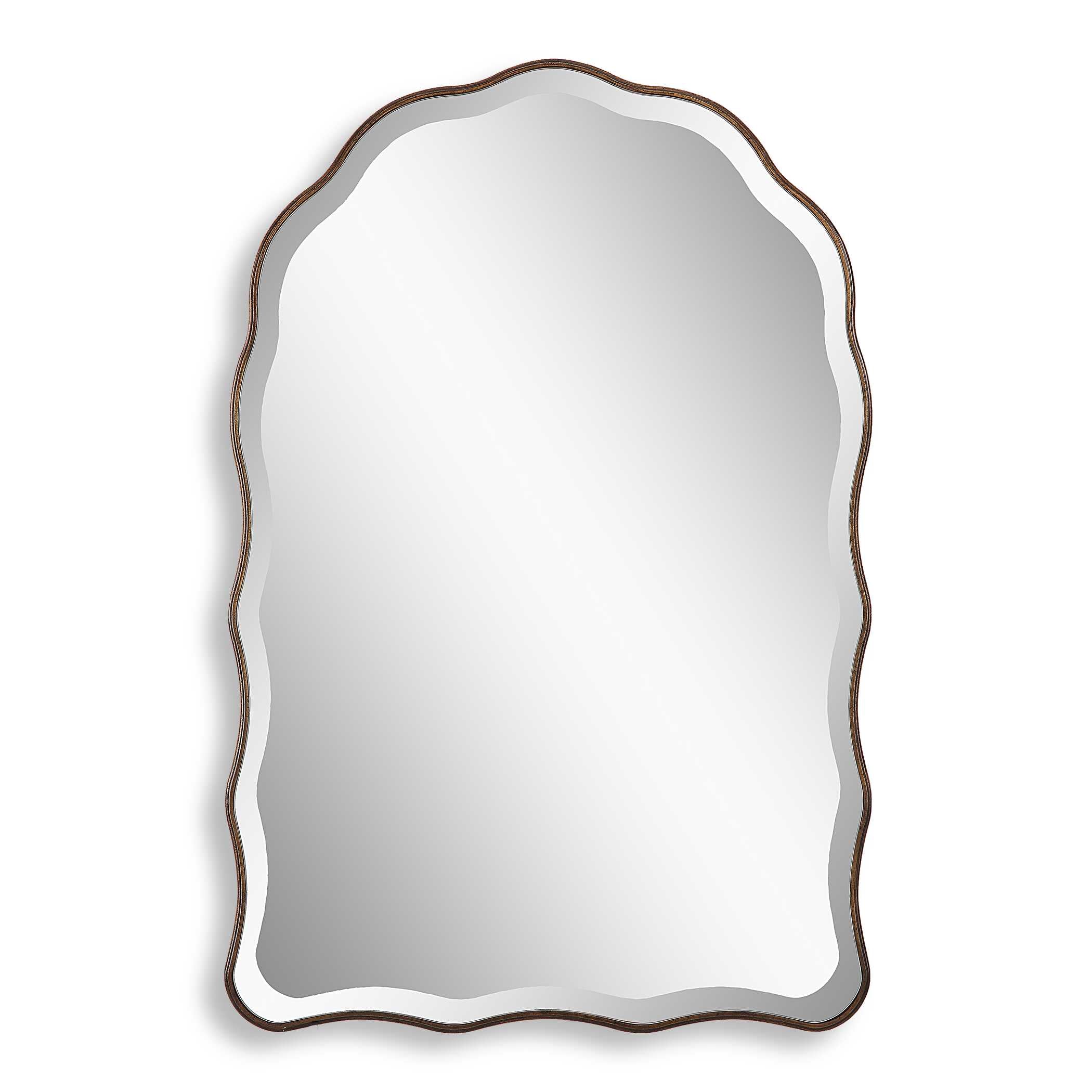Belvoir Scalloped Bronze Wall Mirror