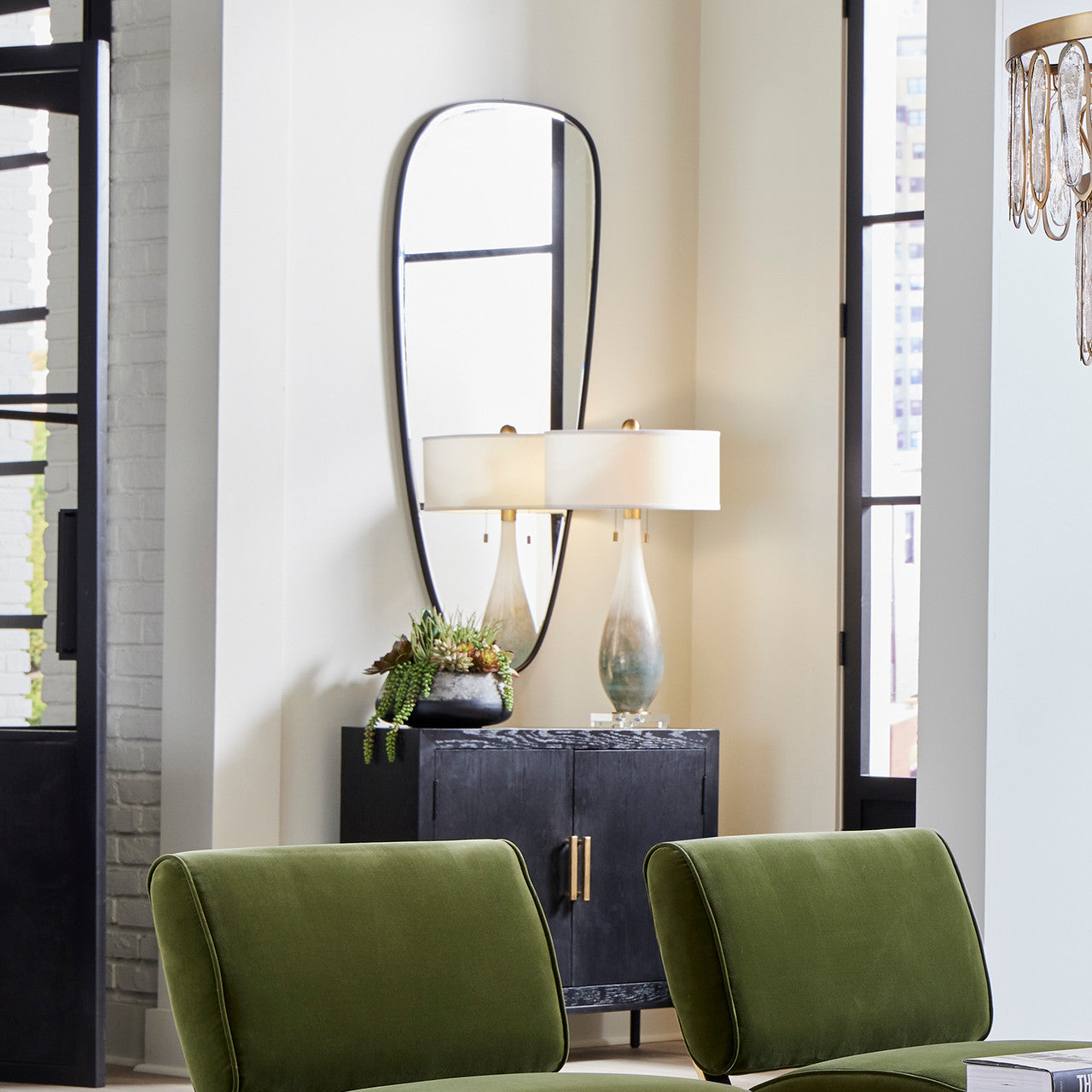 Uttermost Olona Asymmetrical Modern Mirror