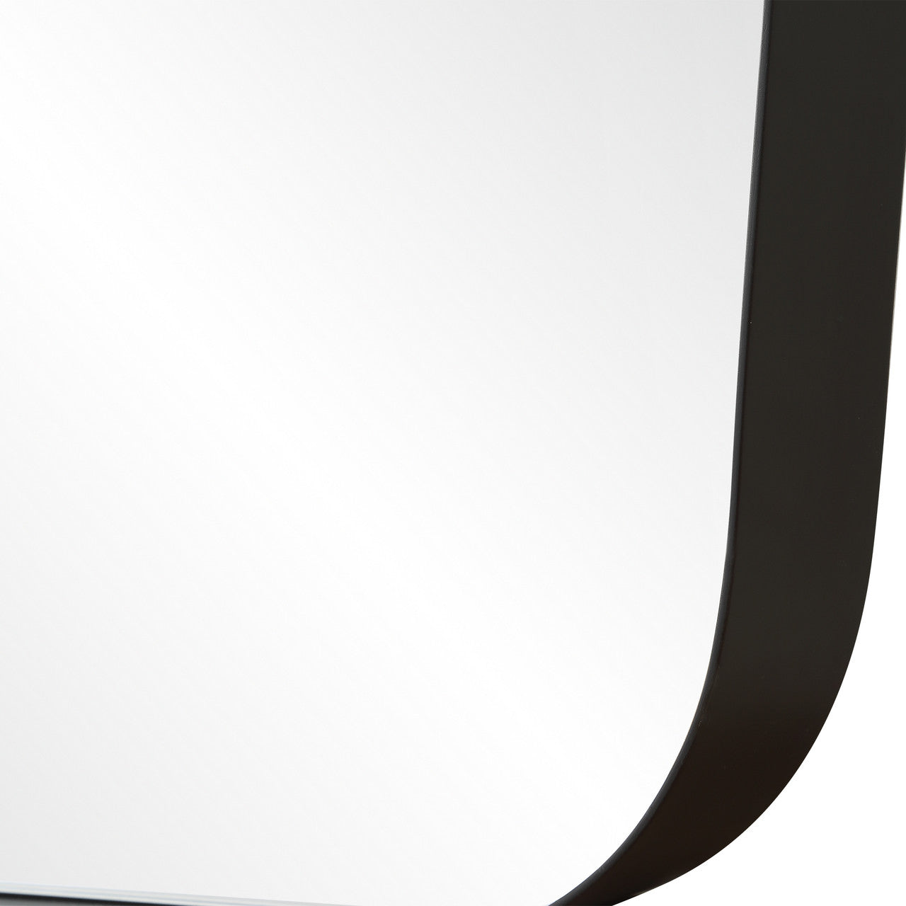 Uttermost Caspian Curved Black Dressing Mirror