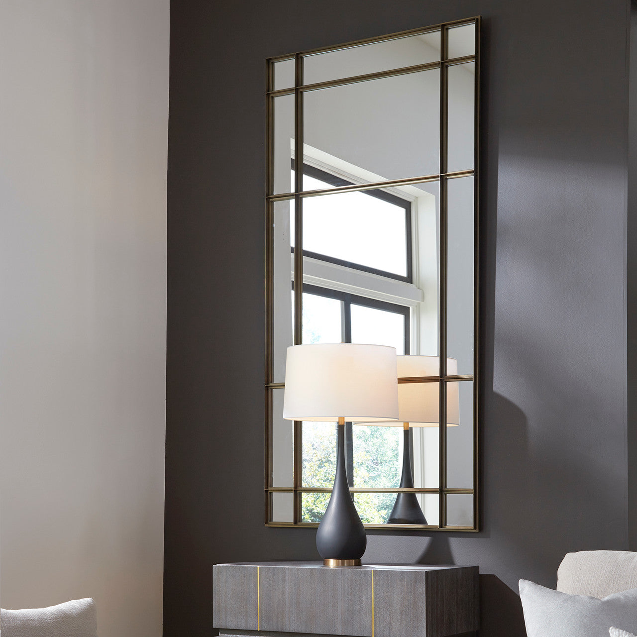 Uttermost Spurgeon Gold Window Mirror