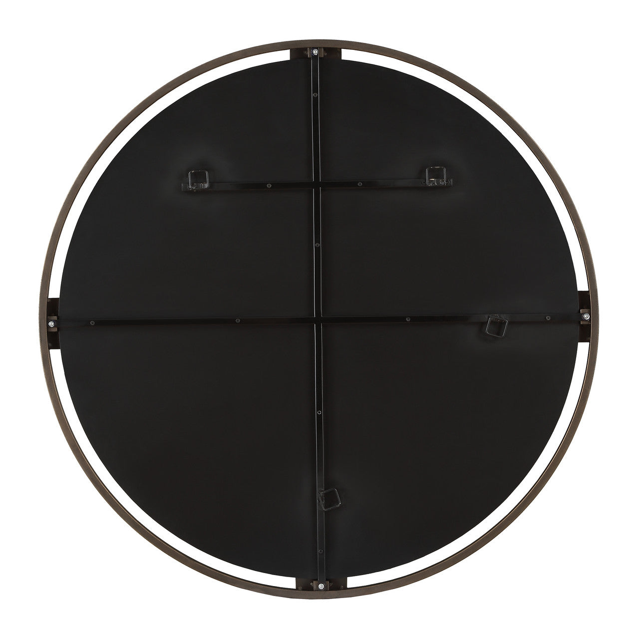 Uttermost Cornelia Black Round Mirror