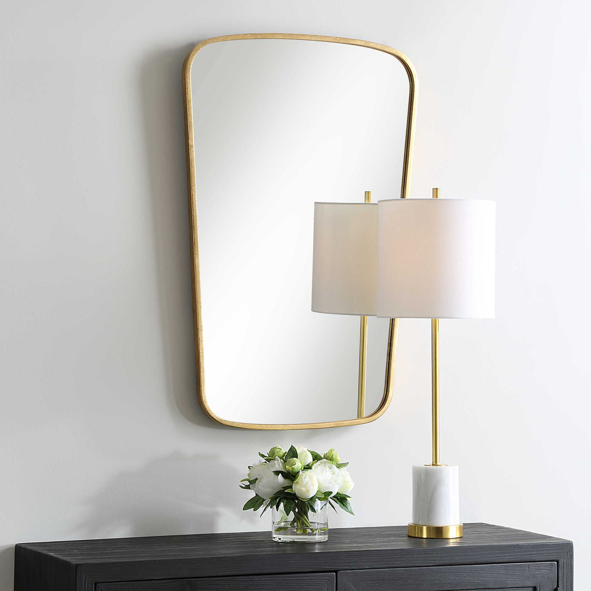 Hollowell Gold Iron Wall Mirror