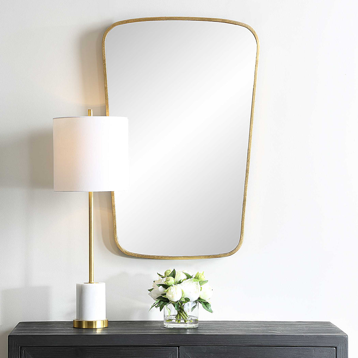 Hollowell Gold Iron Wall Mirror