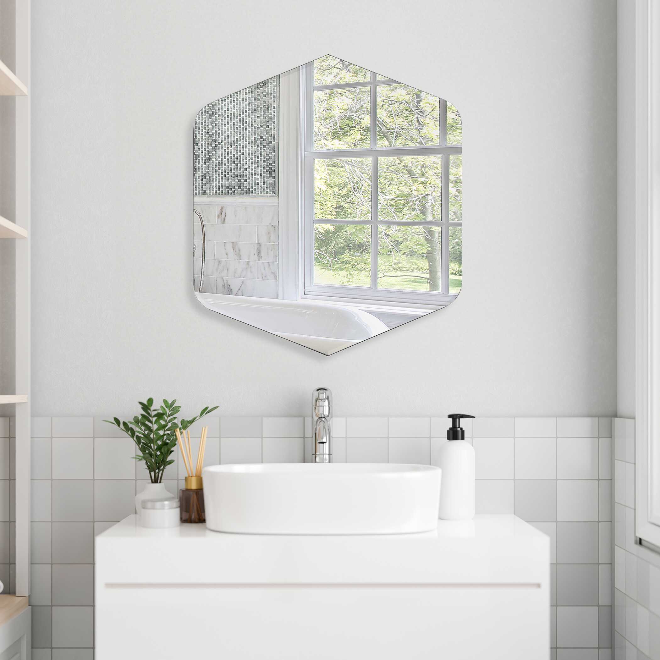 Greysen Round Black Wall Mirror