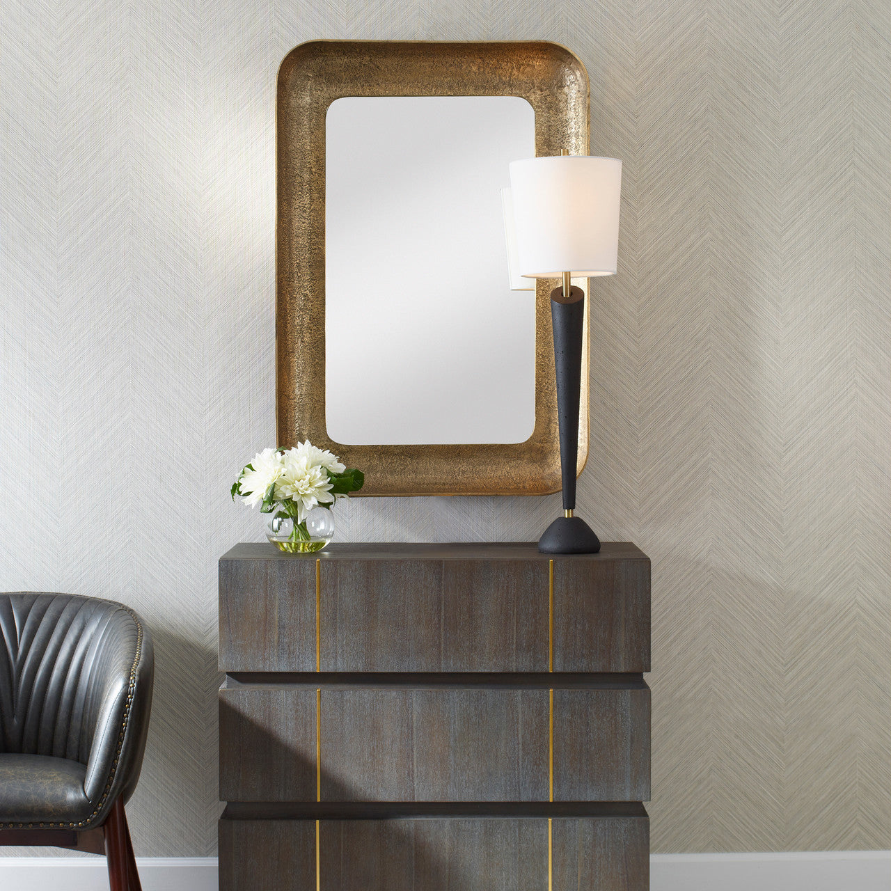 Uttermost Alvaro Antique Brass Mirror