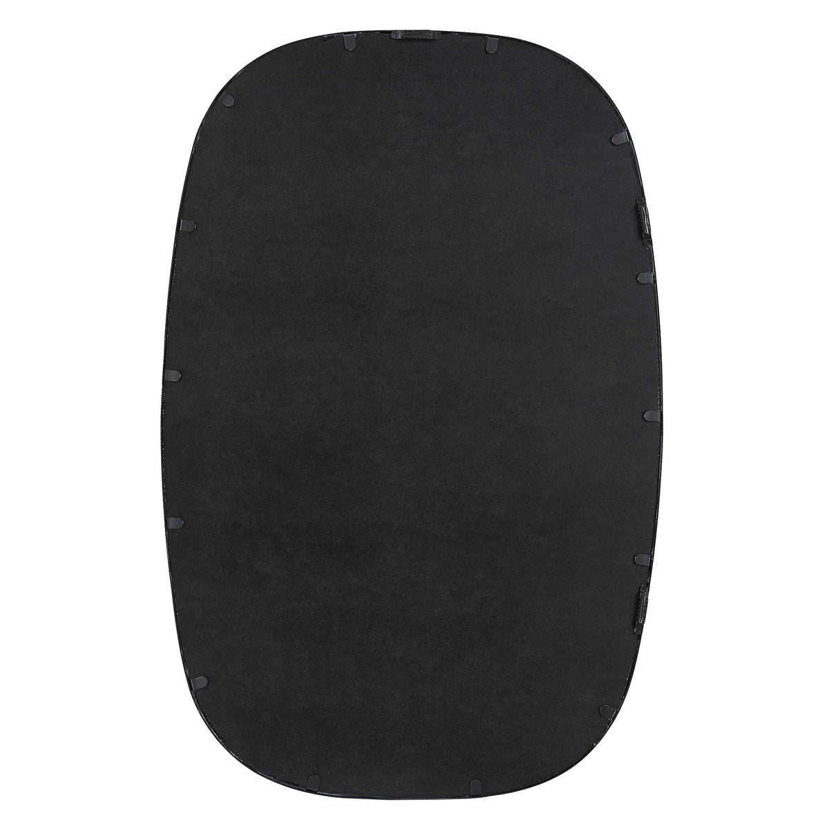Isolde Satin Black Iron Wall Mirror