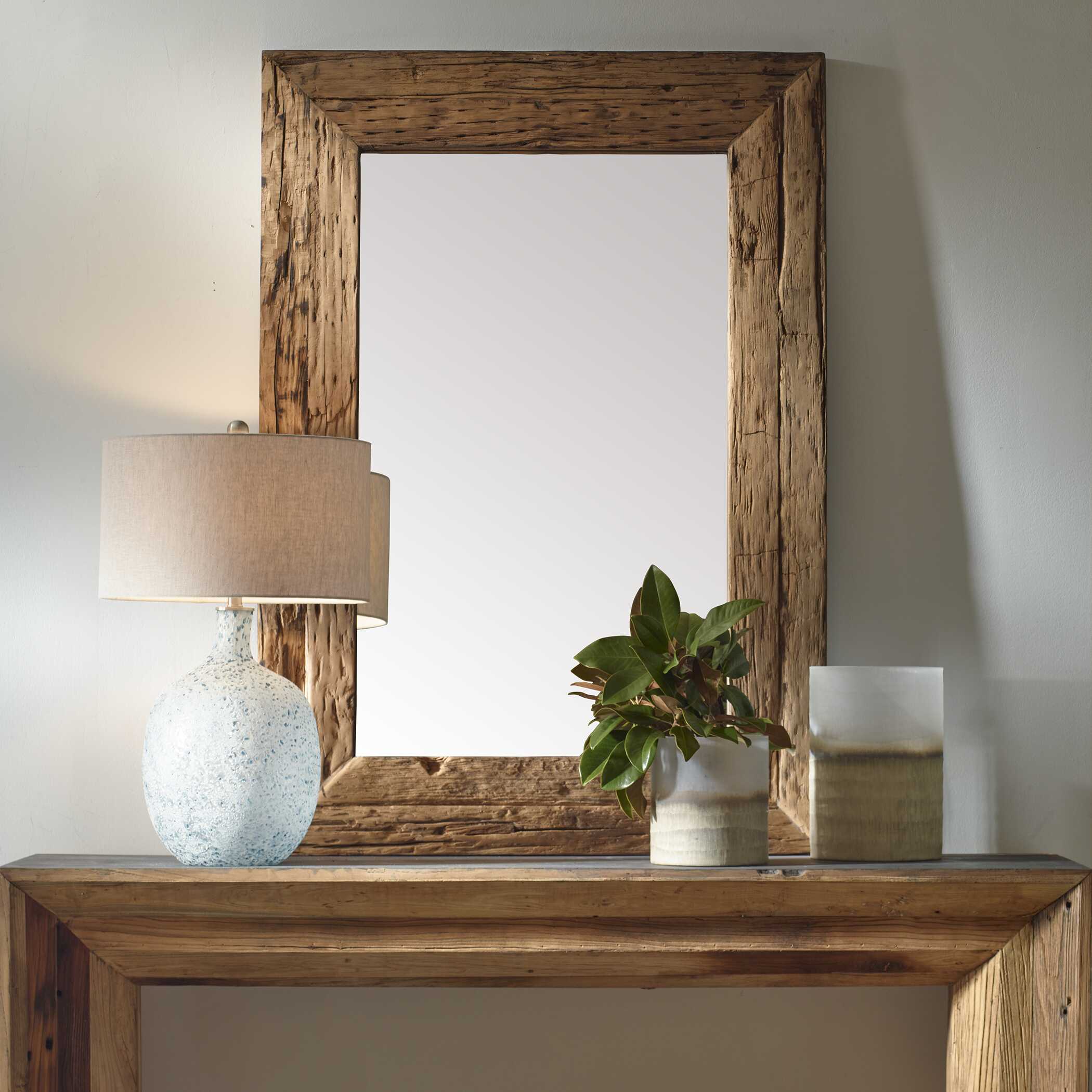 Uttermost Rennick Large Reclaimed Pine Mirror