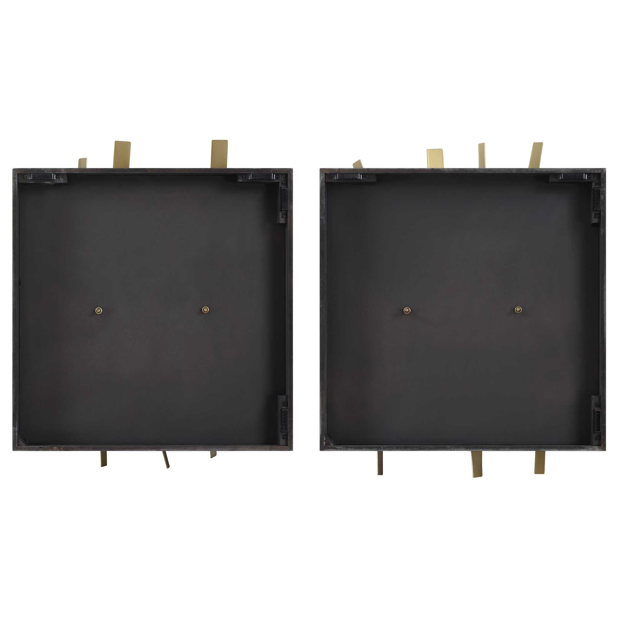 Uttermost Crosshatch Metal Wall Decor Set/2