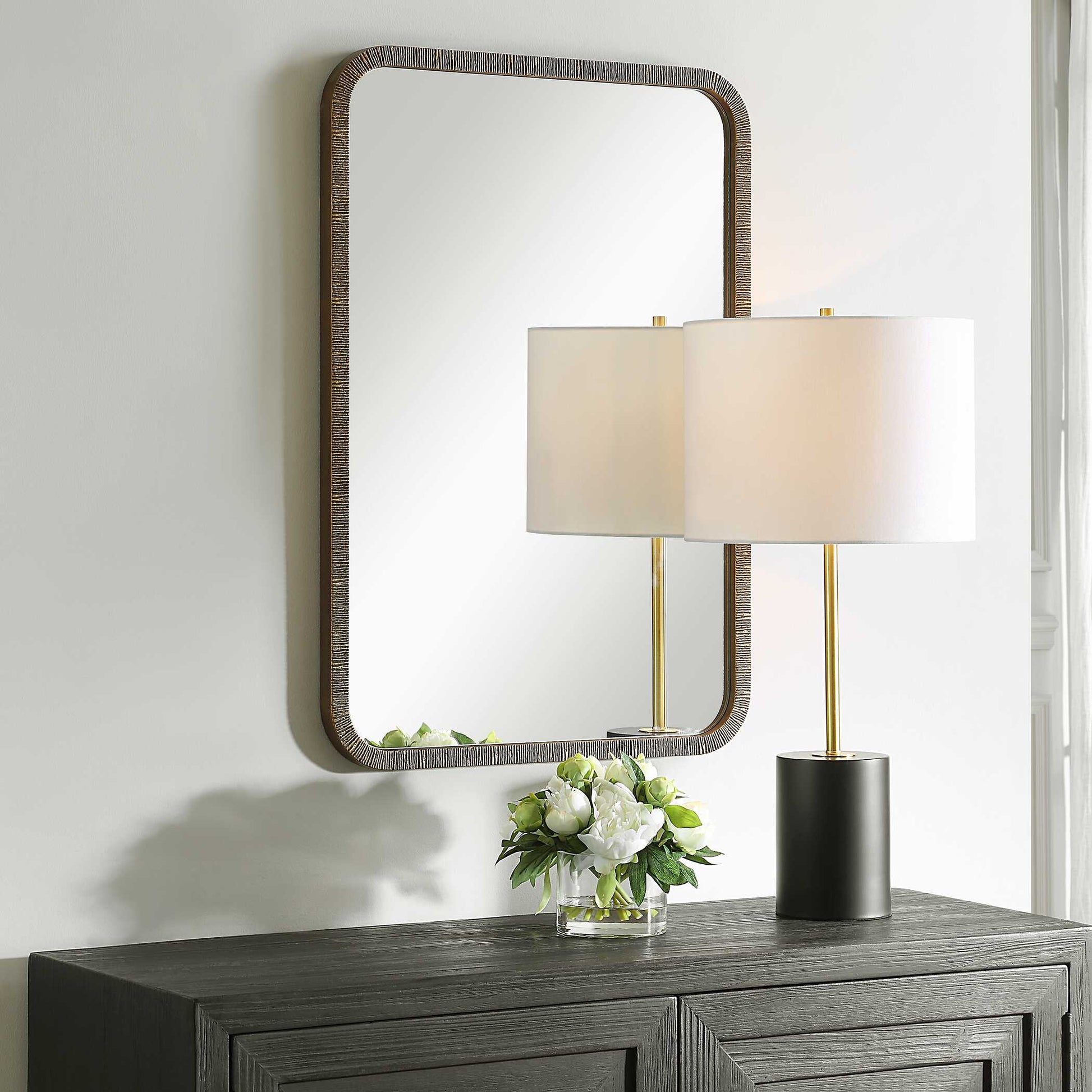 Jerricho Antique Gold Wall Mirror