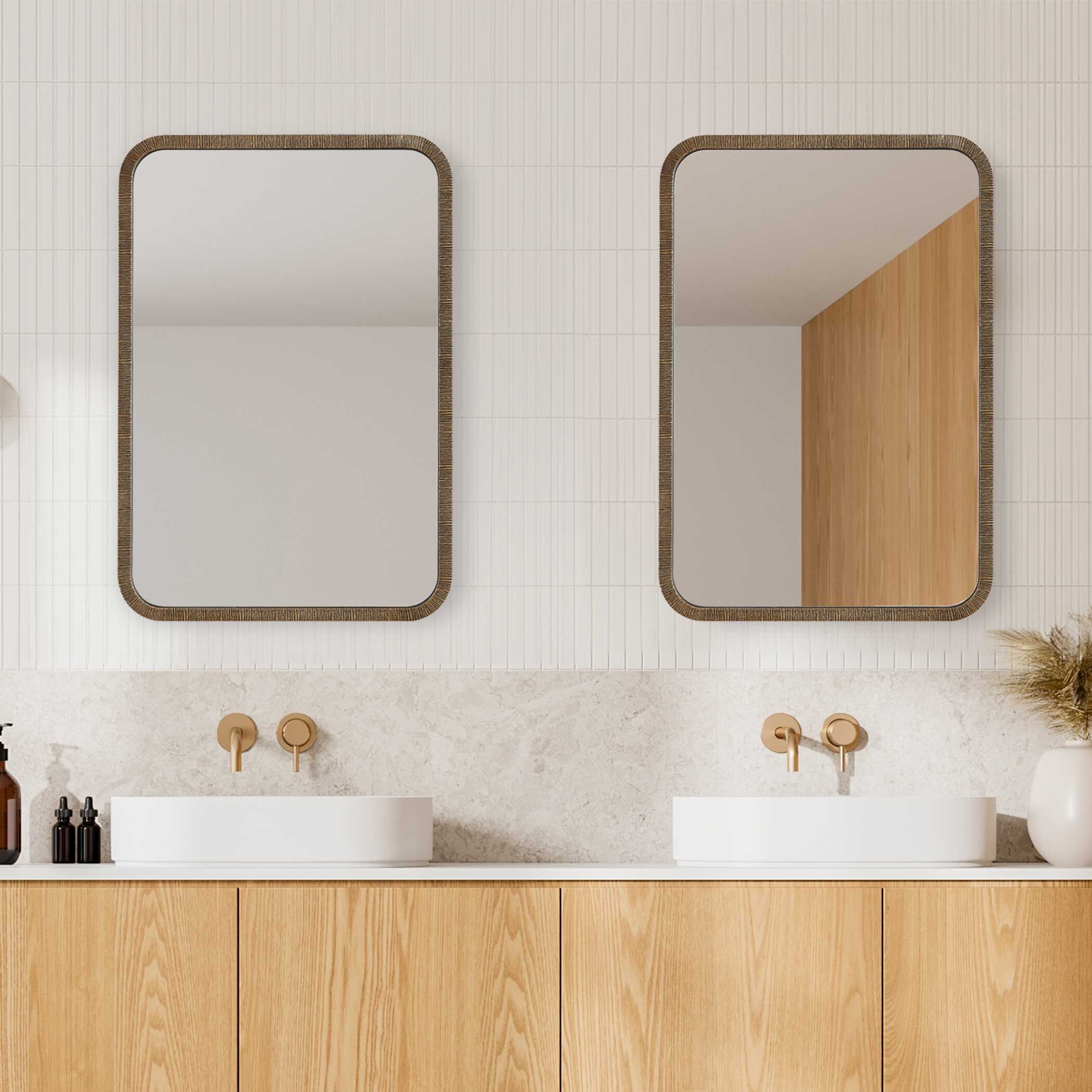 Jerricho Antique Gold Wall Mirror