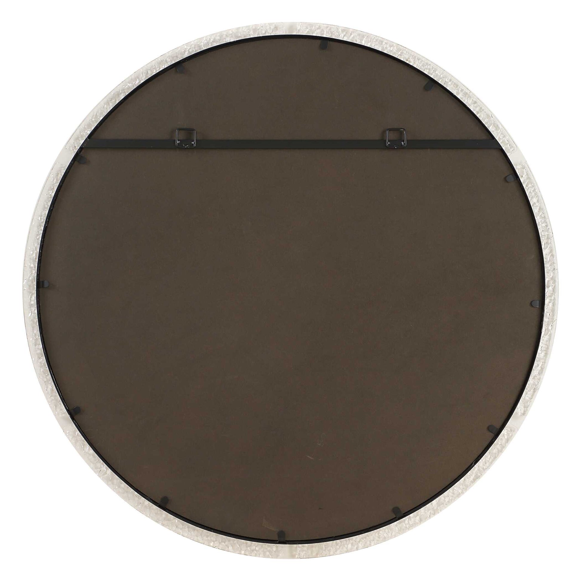 Uttermost Crystalline Round Mirror