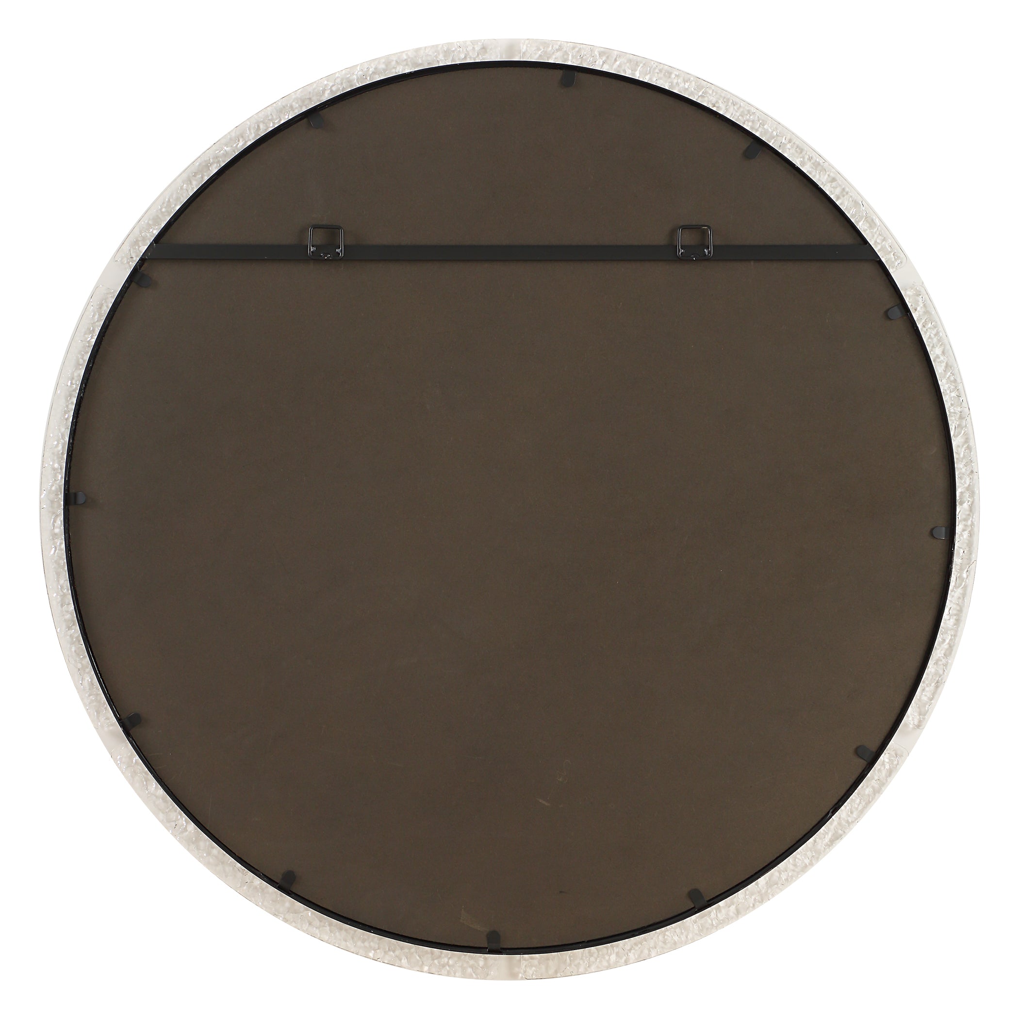Uttermost Crystalline Round Mirror