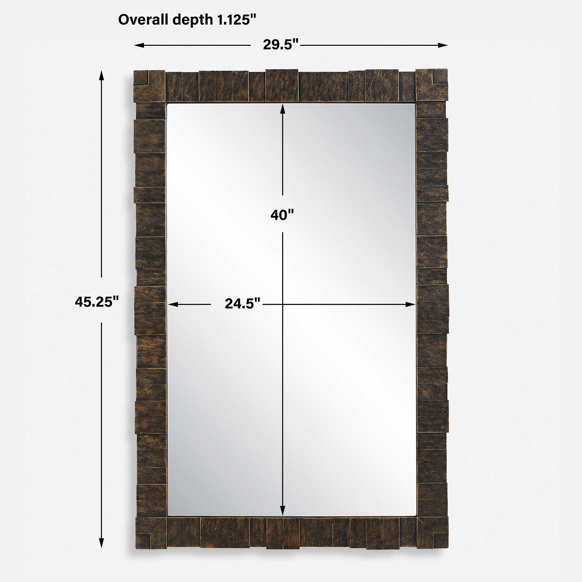 Uttermost Bustelo Dark Bronze Mirror