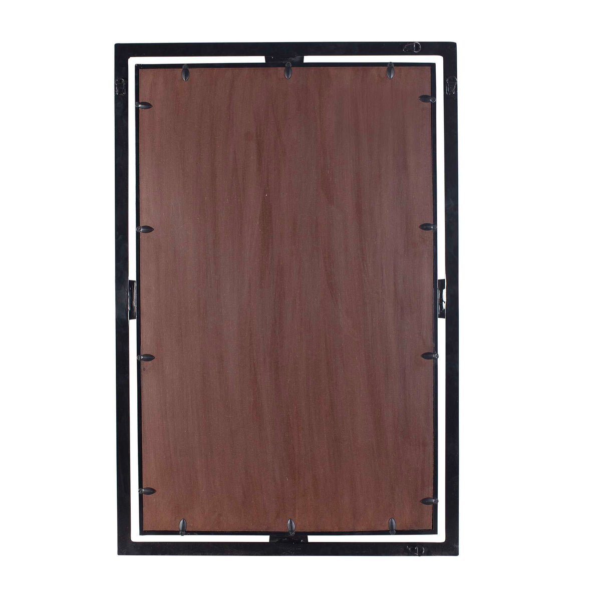 Kinvara Round Black Iron Wall Mirror