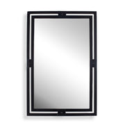 Kinvara Round Black Iron Wall Mirror