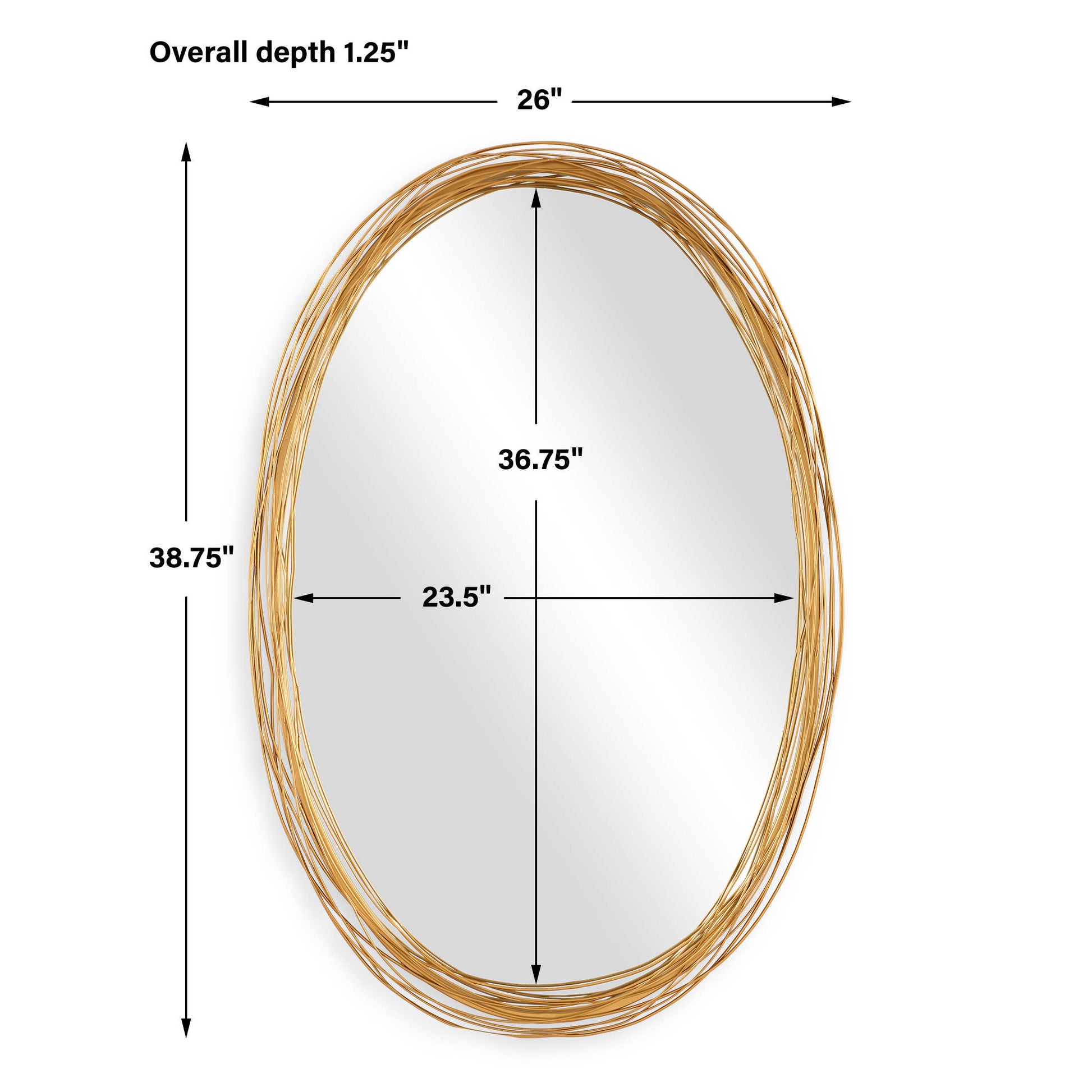 Uttermost Gillian Oval Mirror