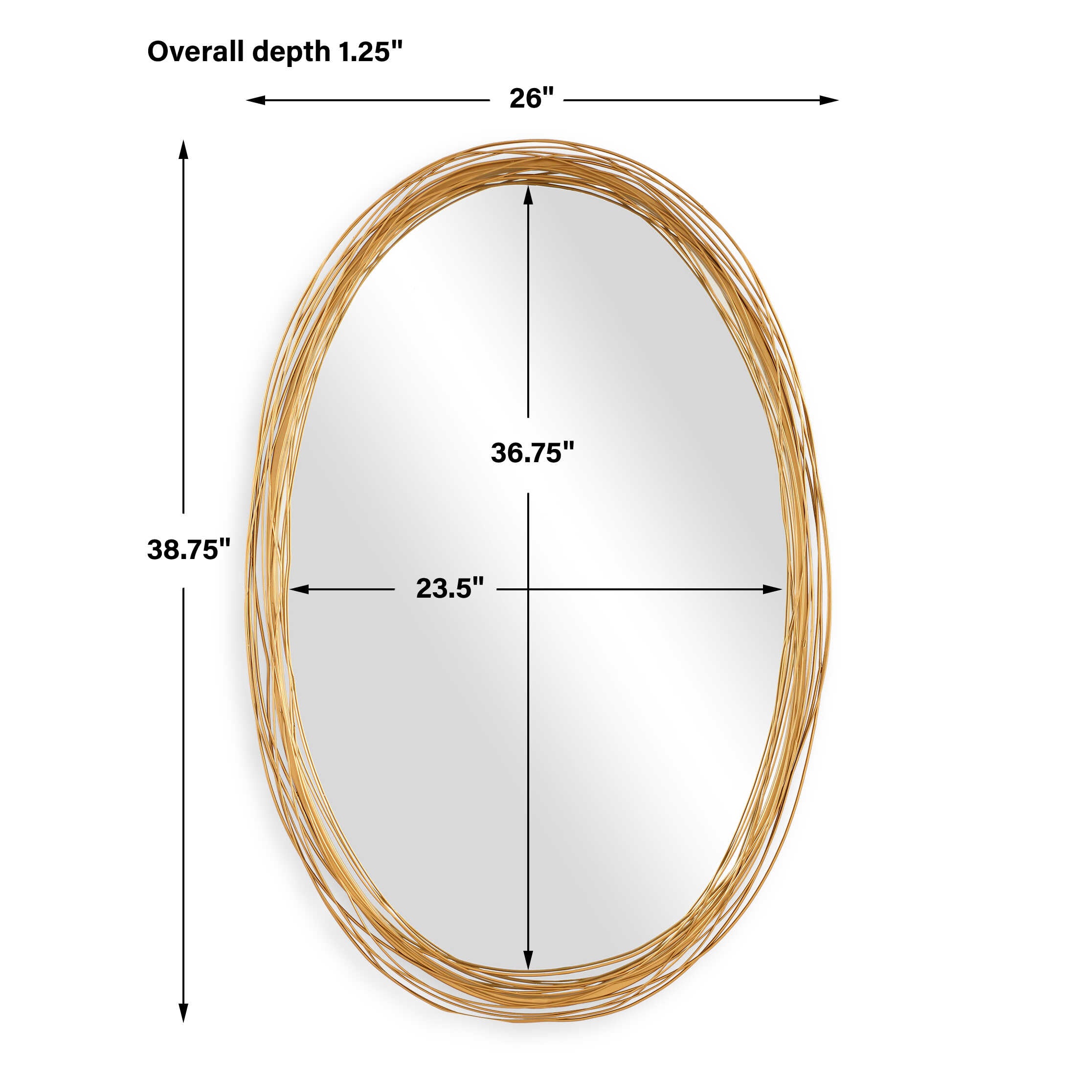 Uttermost Gillian Oval Mirror