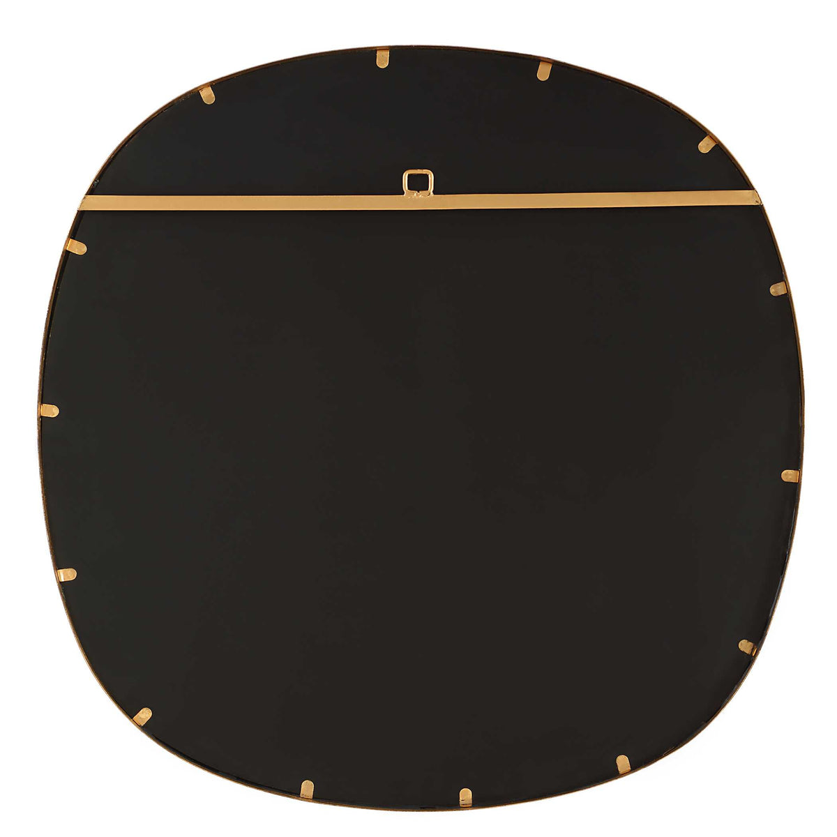 Leandro Round Gold Iron Wall Mirror