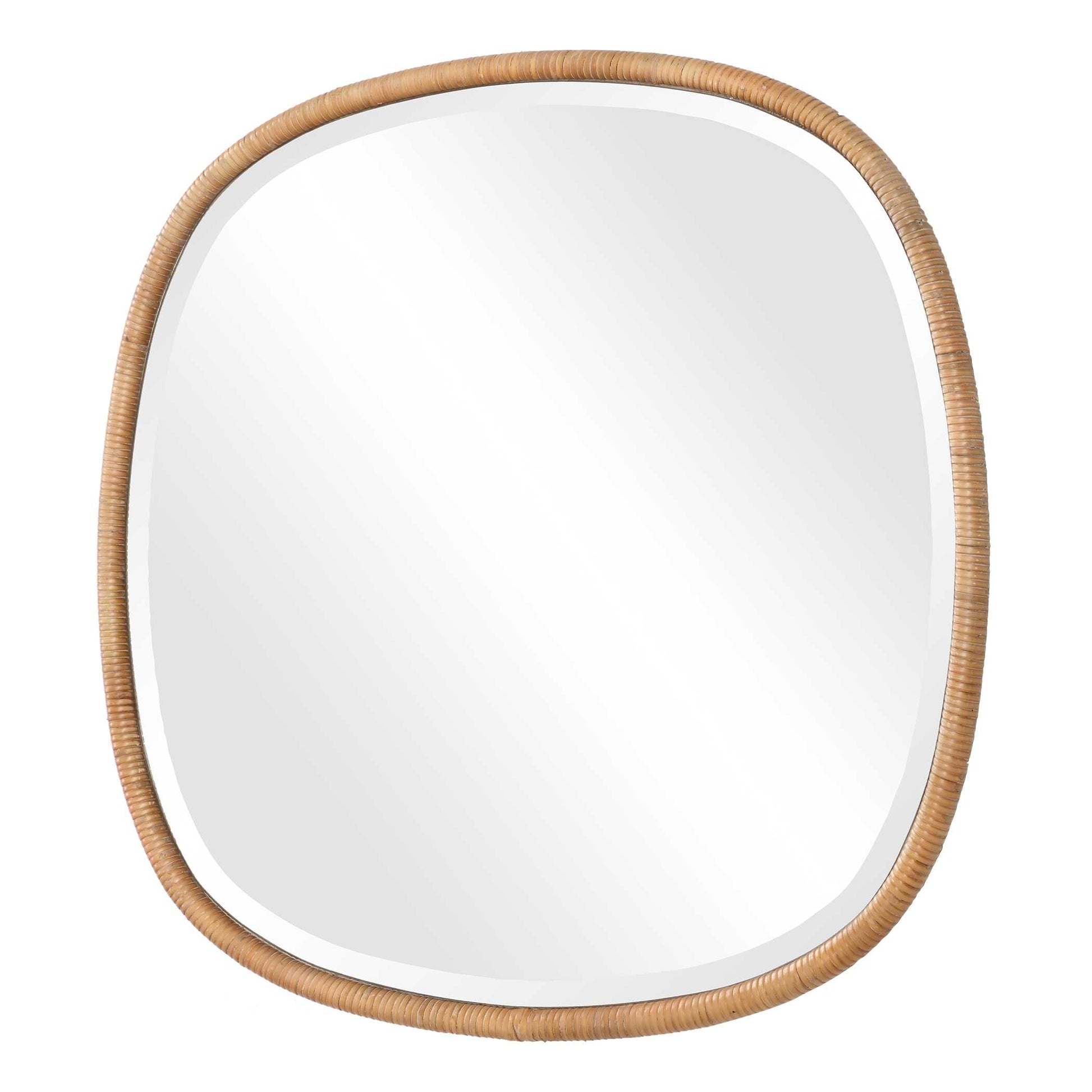 Montclair Round Natural Rattan Wall Mirror