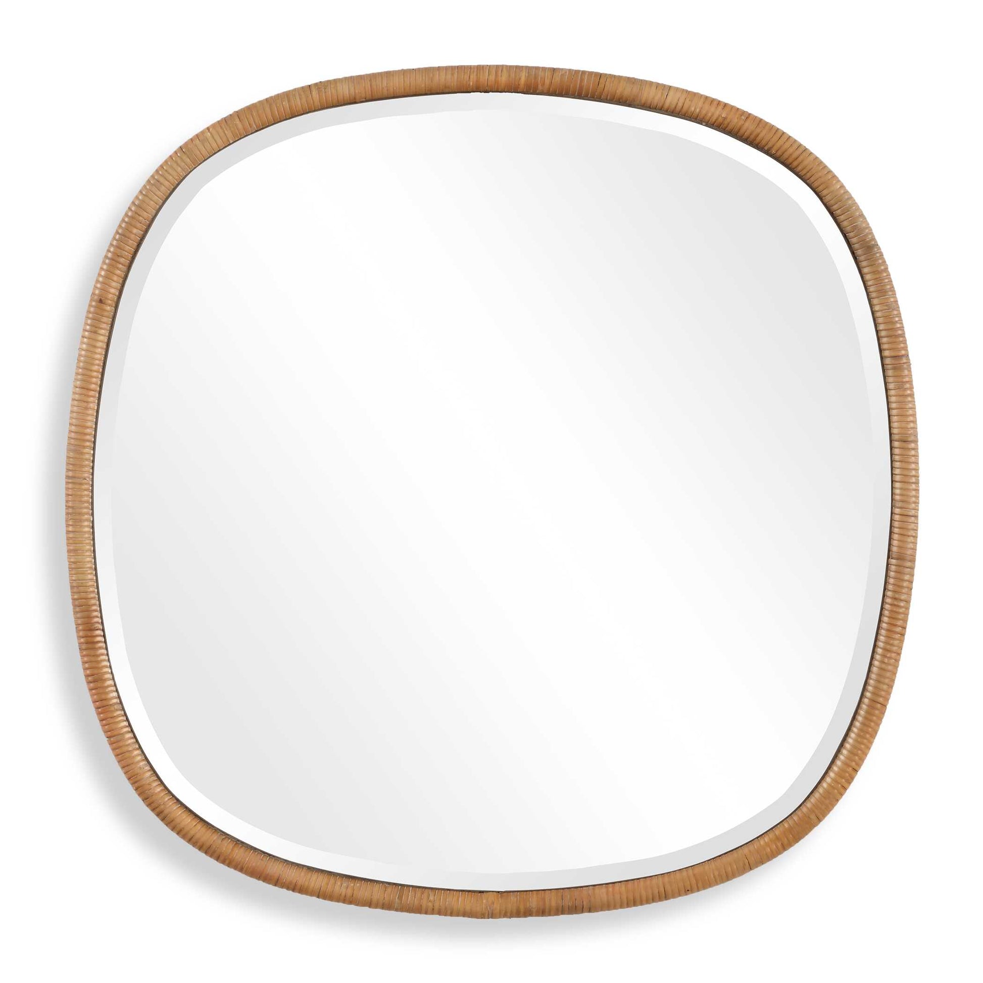Montclair Round Natural Rattan Wall Mirror