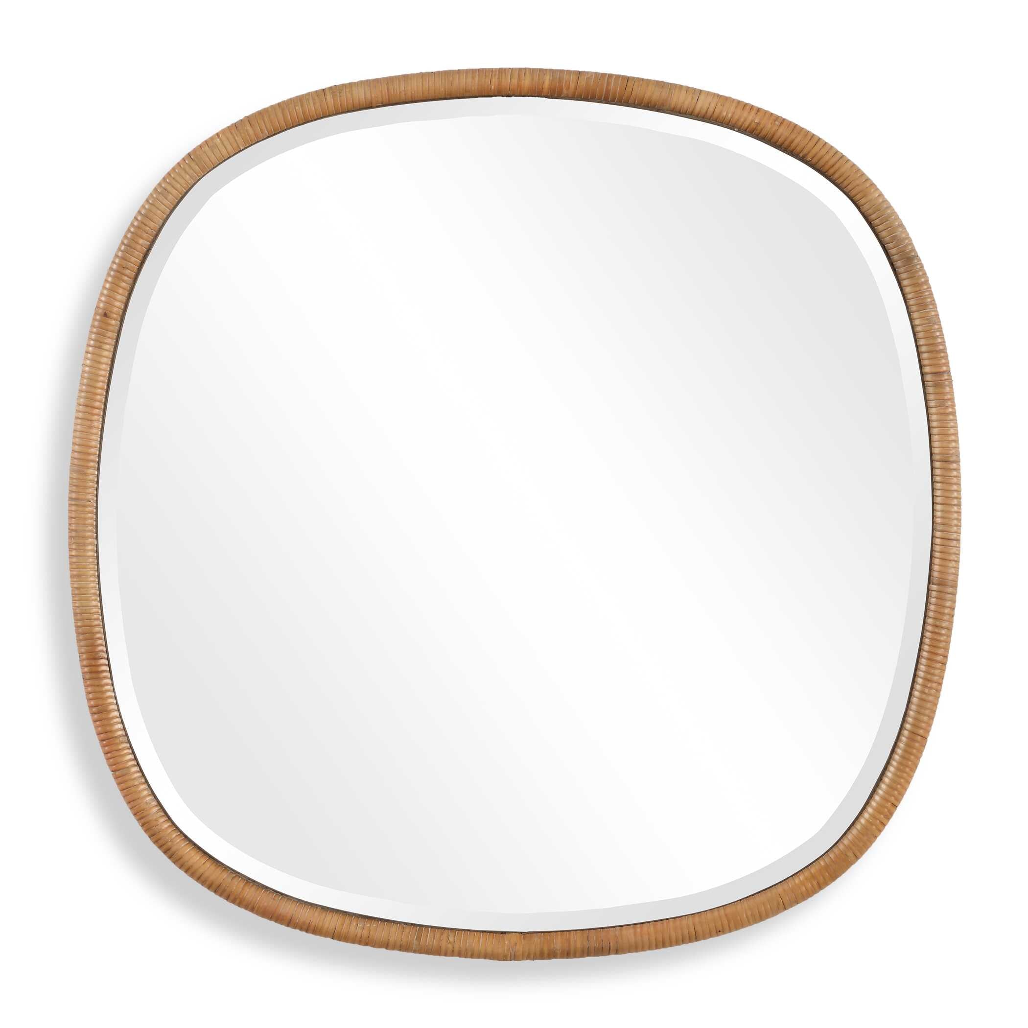 Montclair Round Natural Rattan Wall Mirror