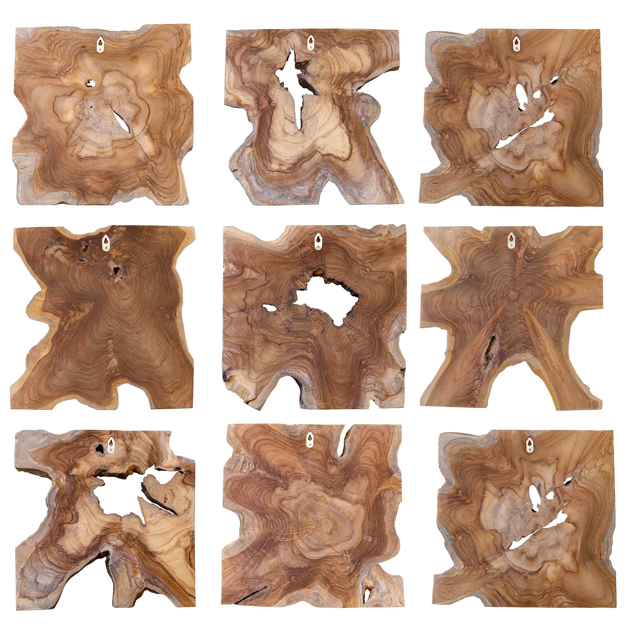 Uttermost Talia Wood Wall Decor Set/9