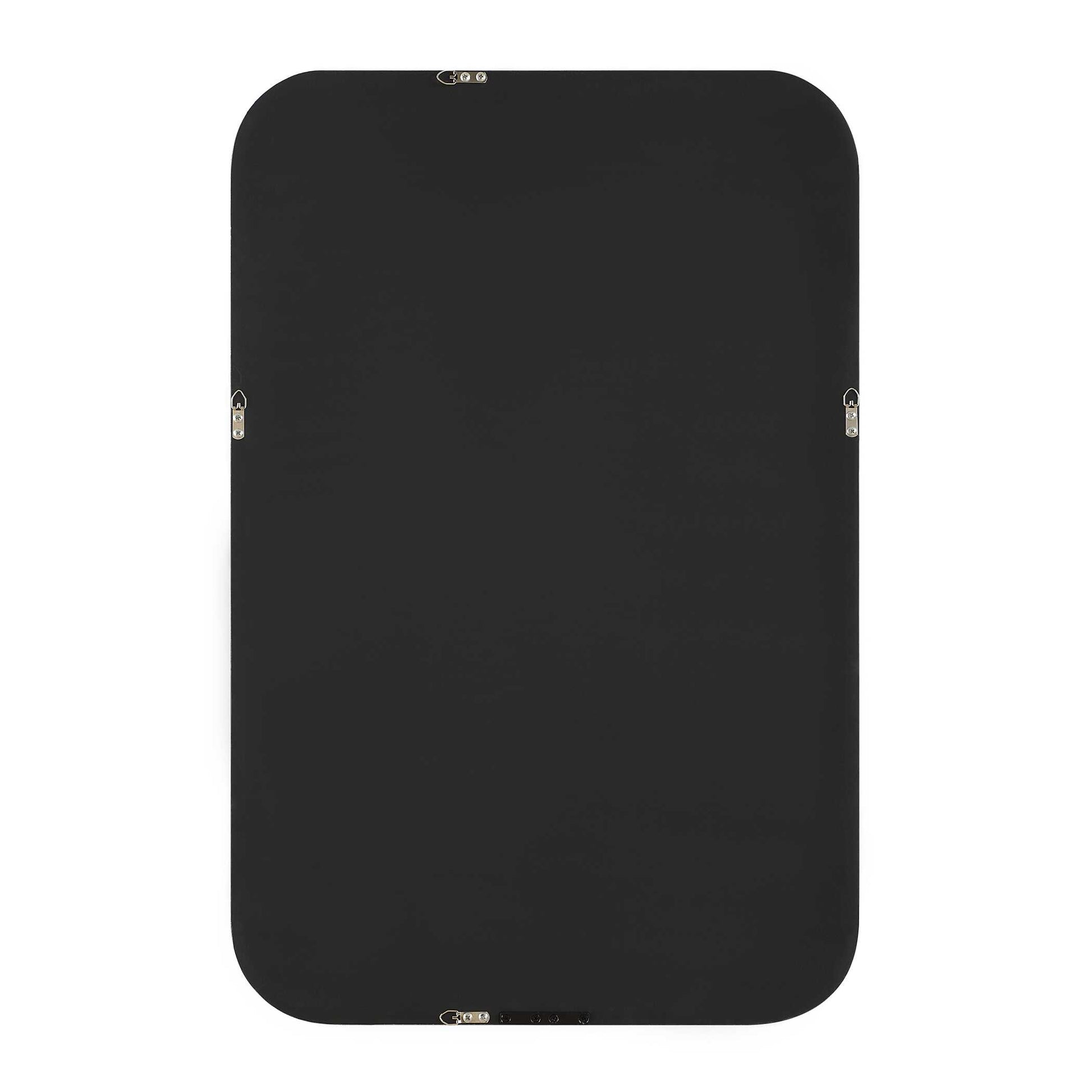 Perrine Rectangular Matte Black Wall Mirror