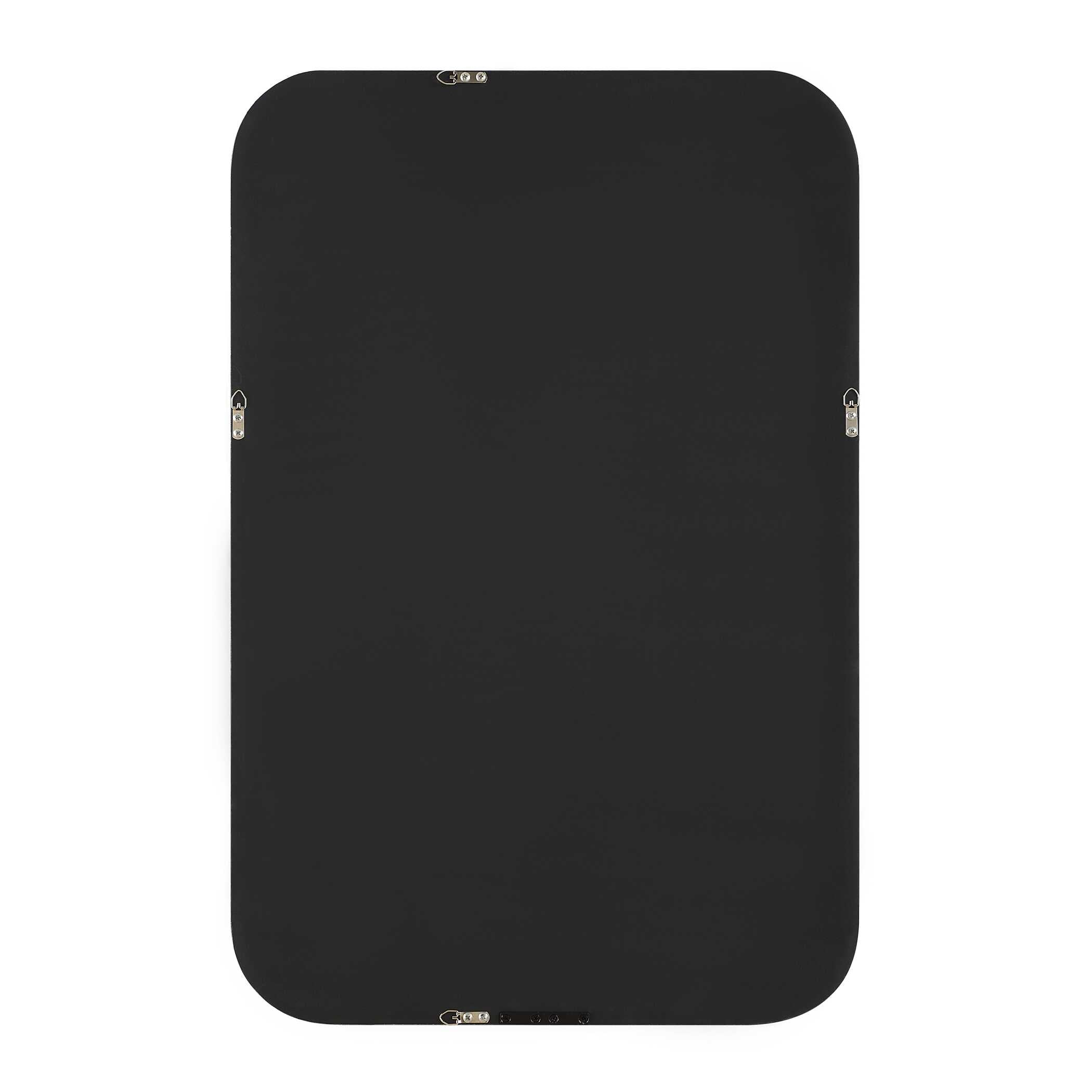 Perrine Rectangular Matte Black Wall Mirror