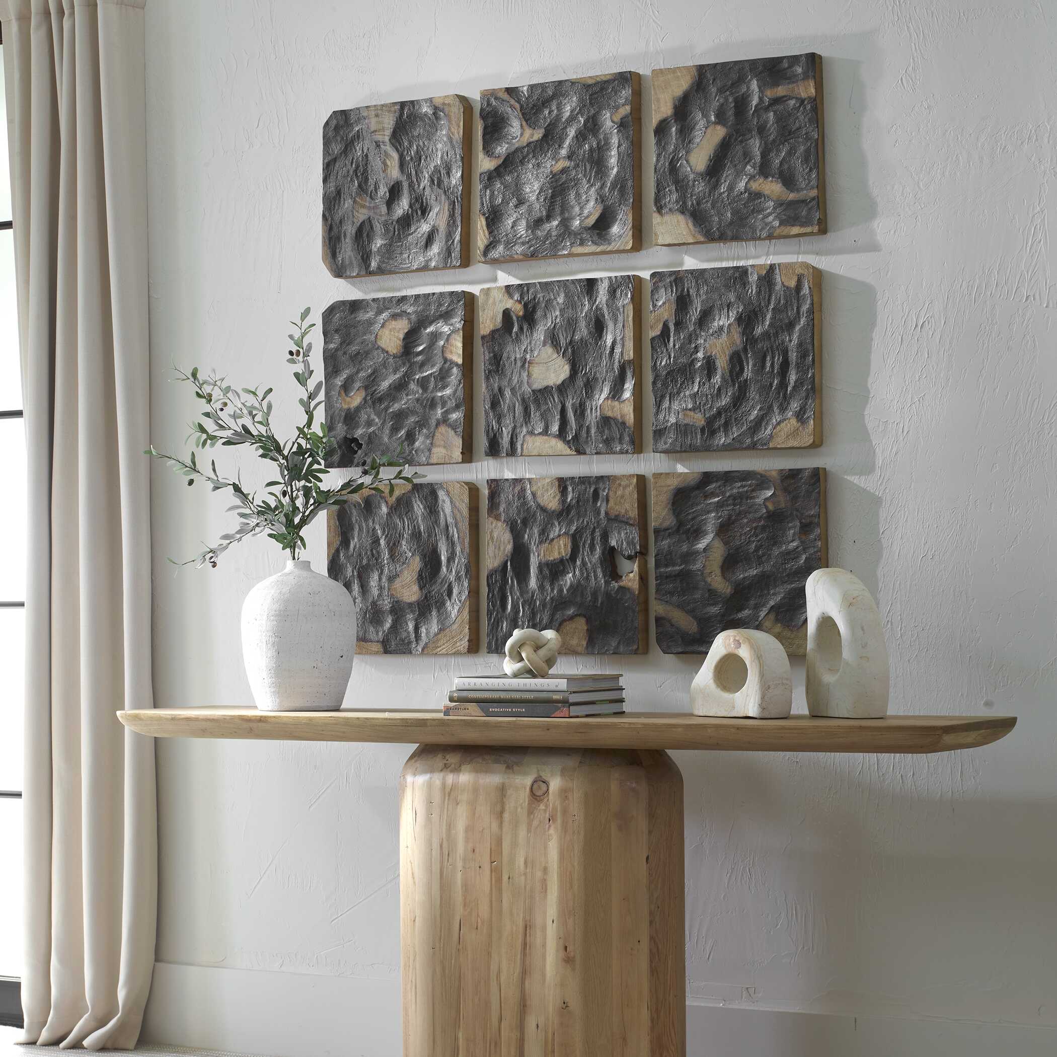 Uttermost Ignite Wood Wall Decor Set/9
