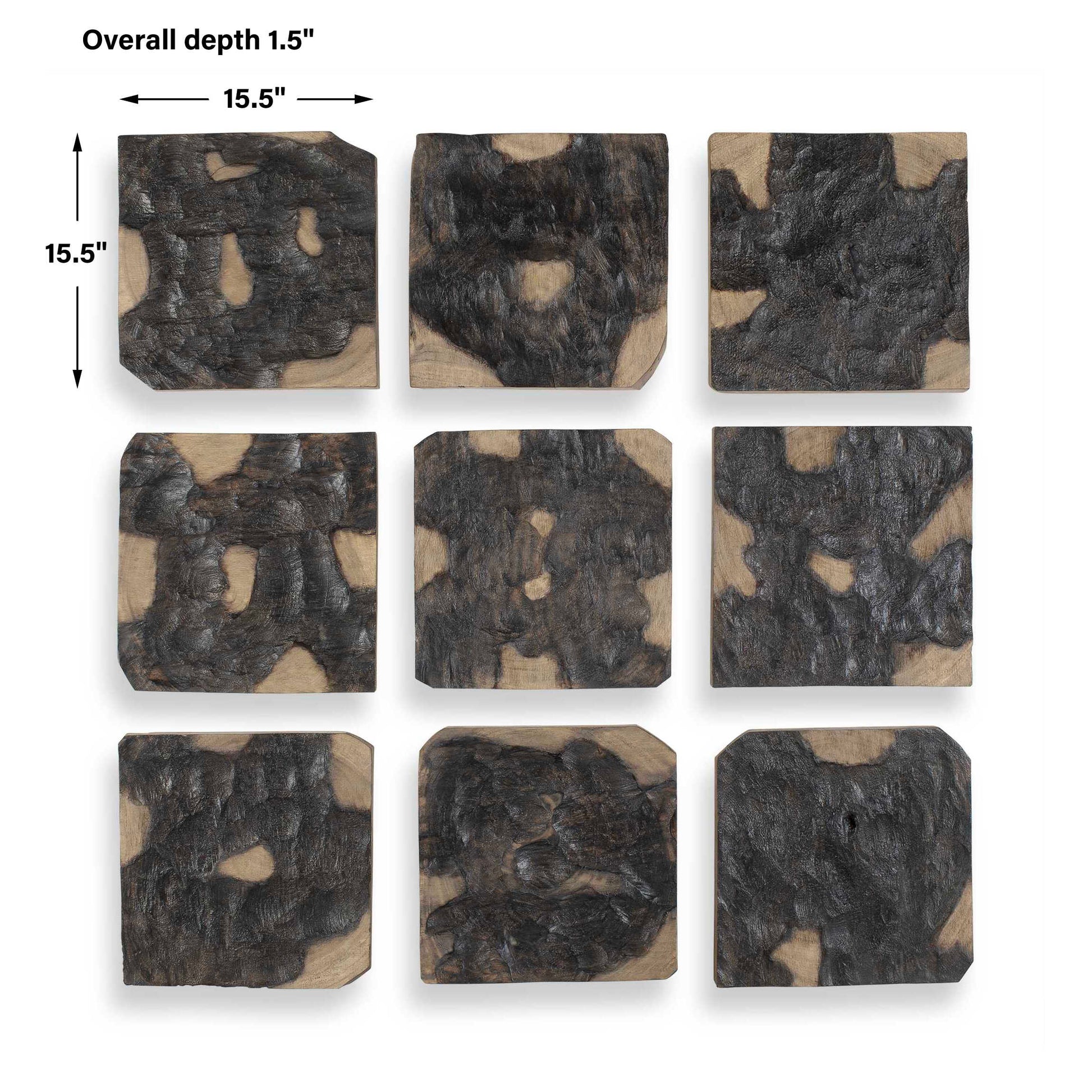 Uttermost Ignite Wood Wall Decor Set/9