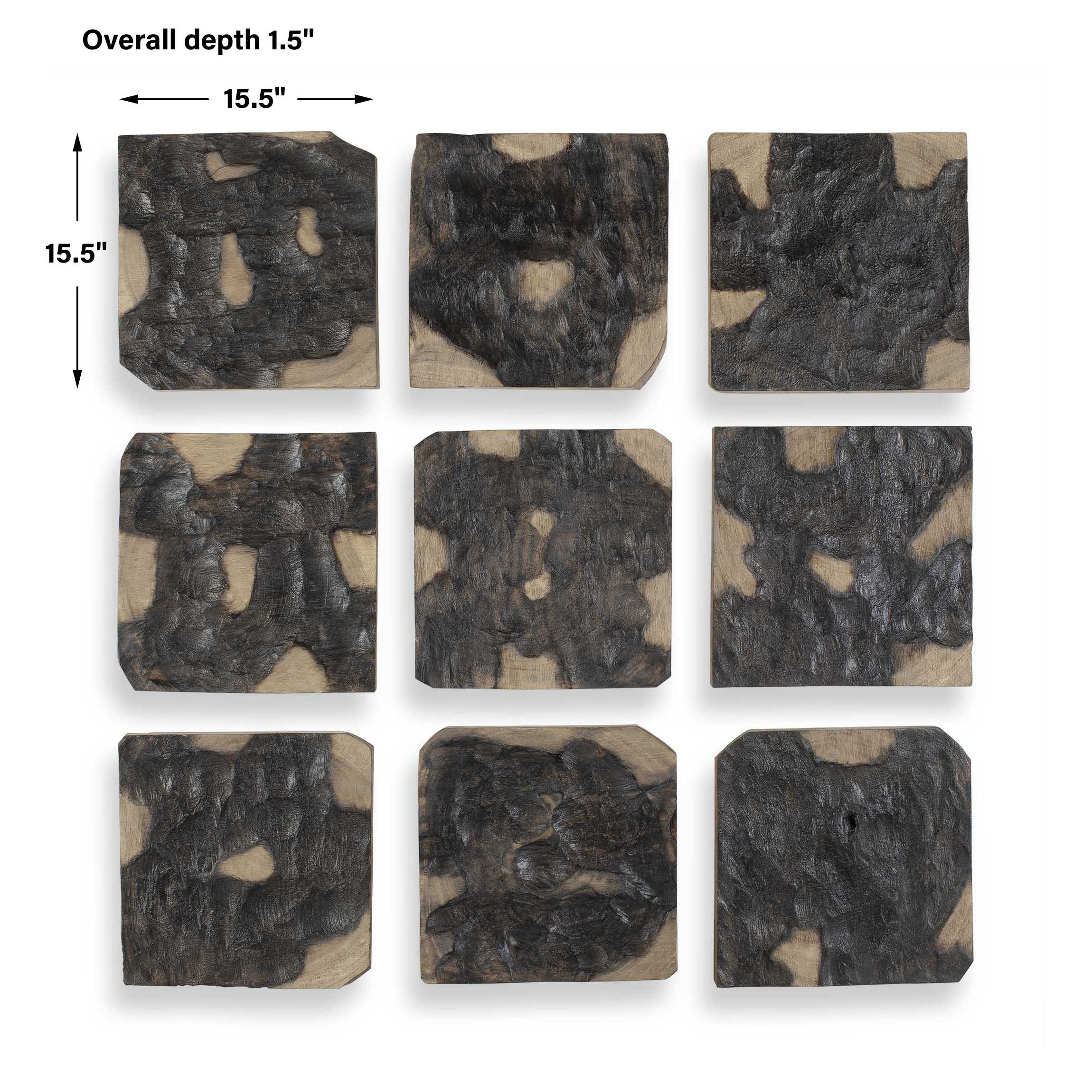Uttermost Ignite Wood Wall Decor Set/9