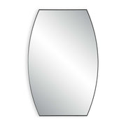 Quillon Matte Black Iron Wall Mirror
