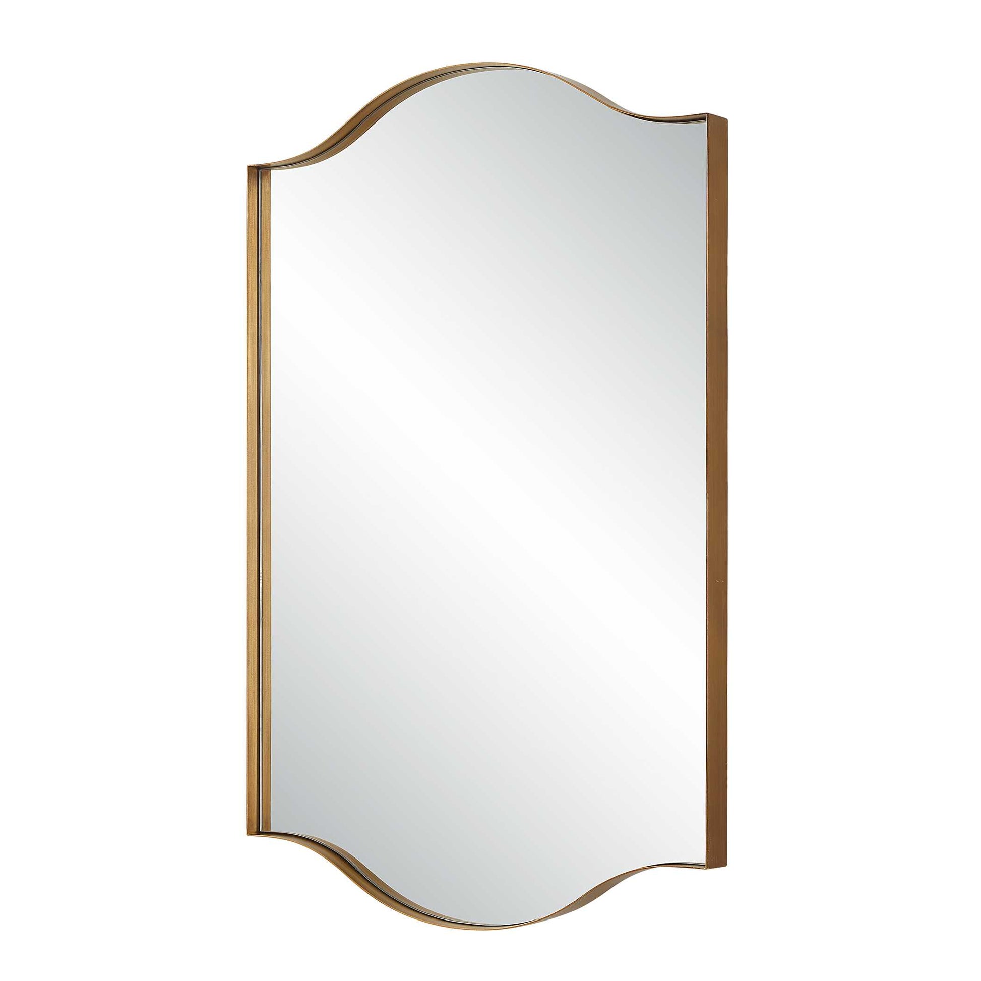 Rothbury Arched Gold Iron Wall Mirror