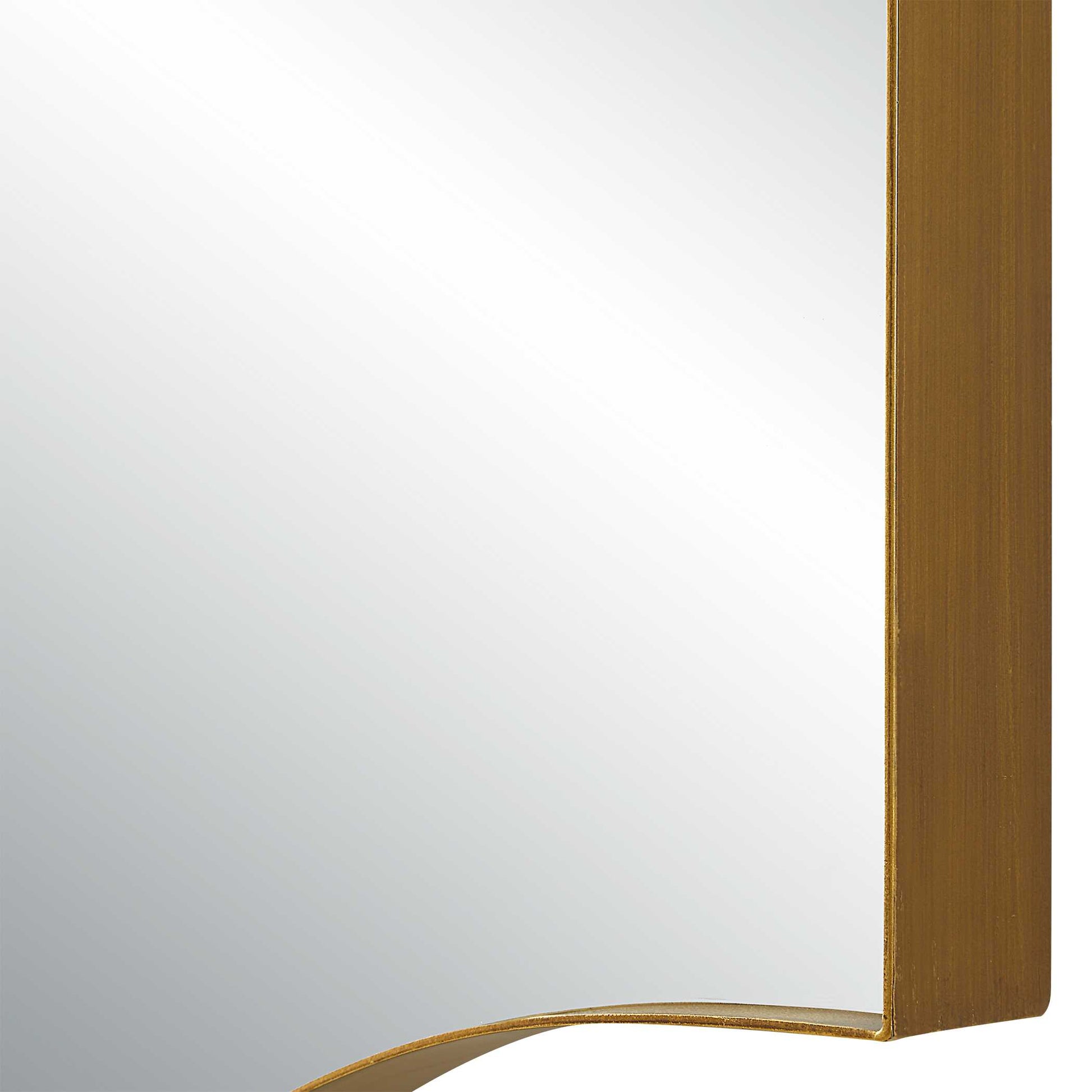 Rothbury Arched Gold Iron Wall Mirror
