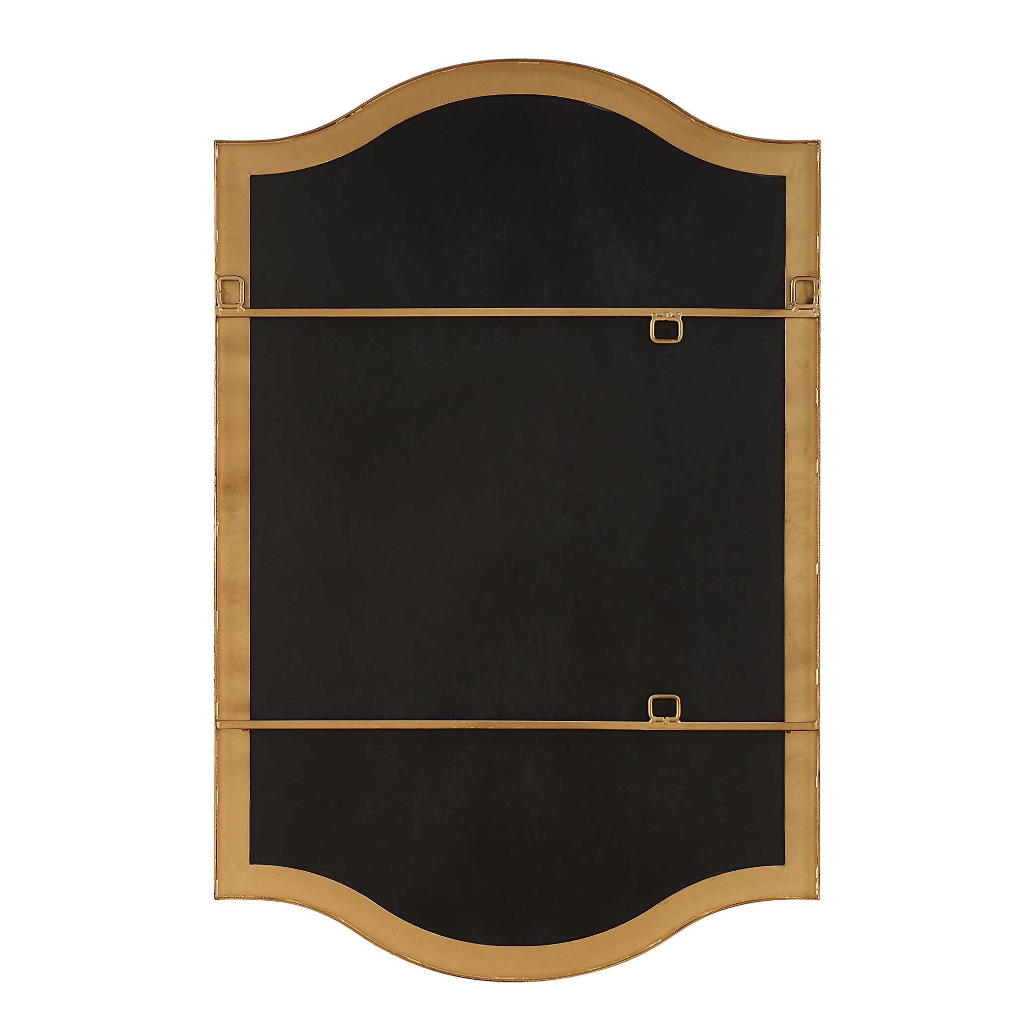 Rothbury Arched Gold Iron Wall Mirror