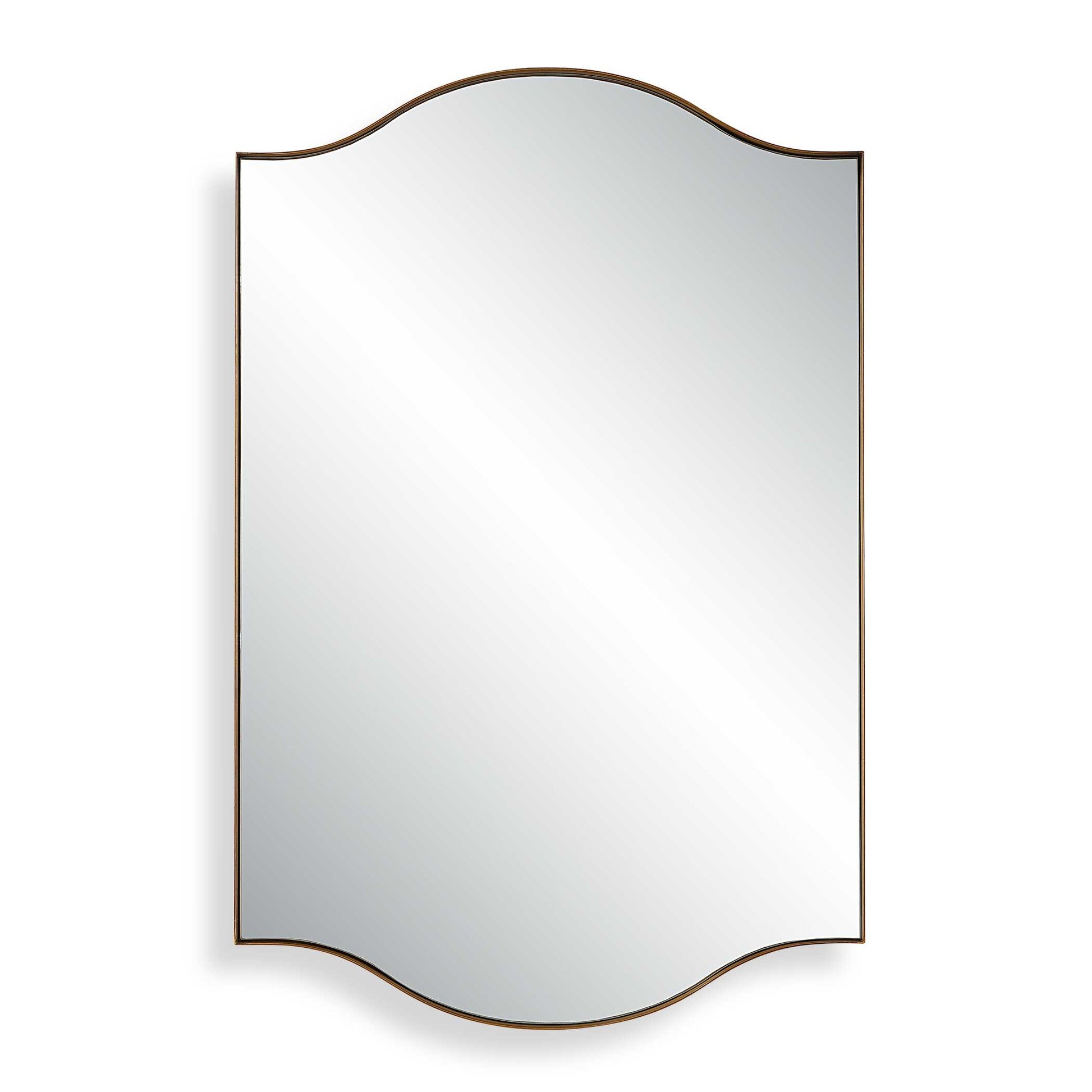 Rothbury Arched Gold Iron Wall Mirror