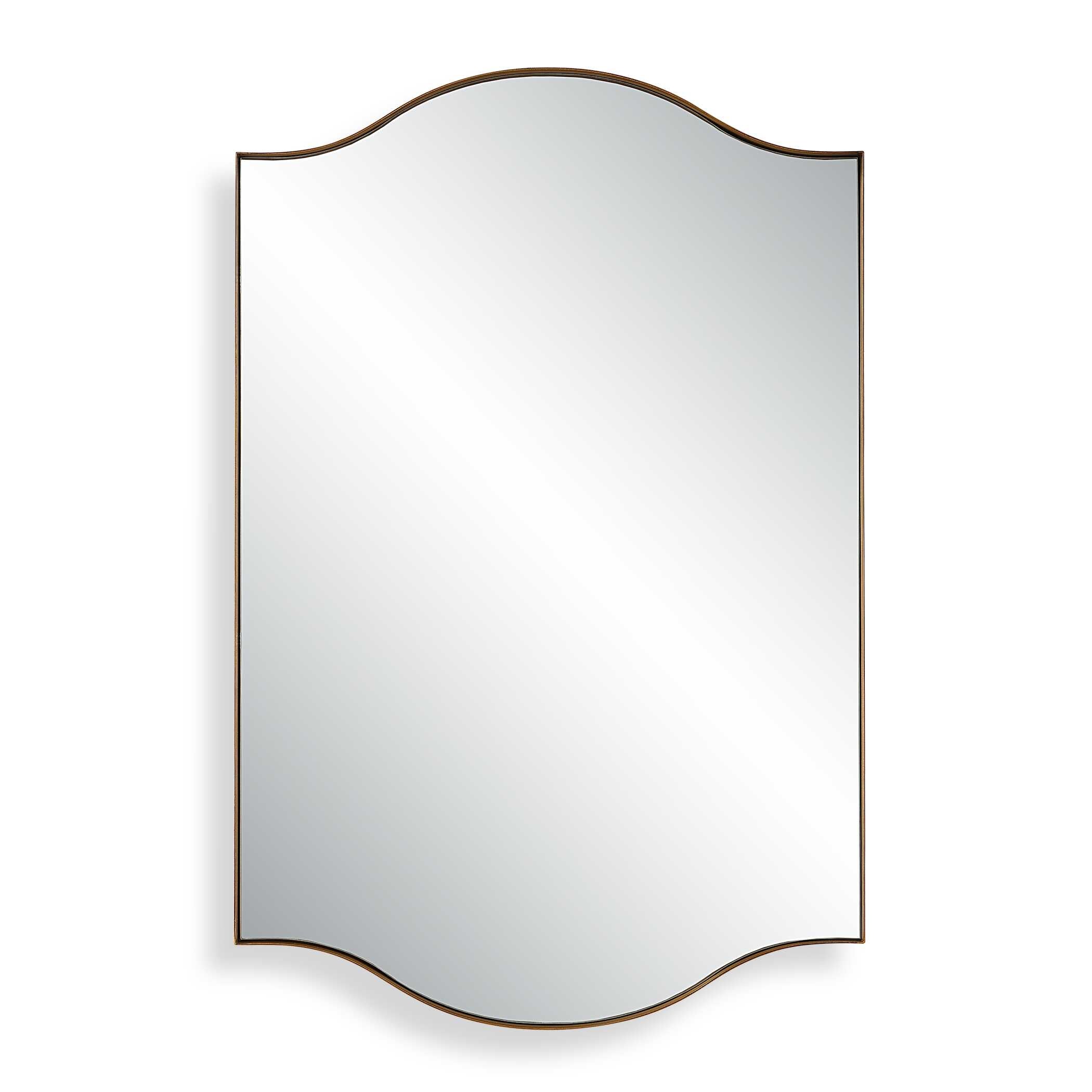Rothbury Arched Gold Iron Wall Mirror