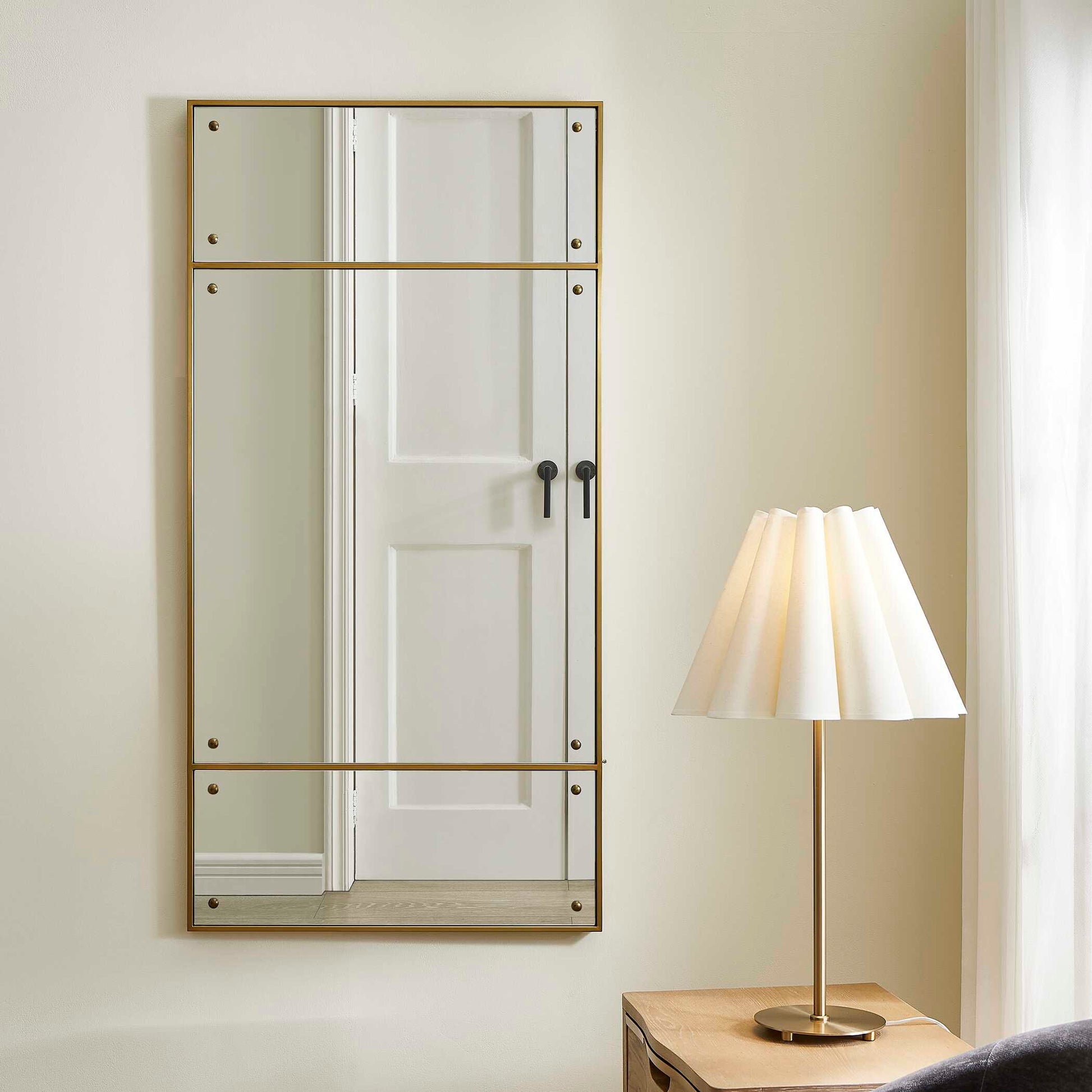 Uttermost Wrenton Brass Rectangular Mirror