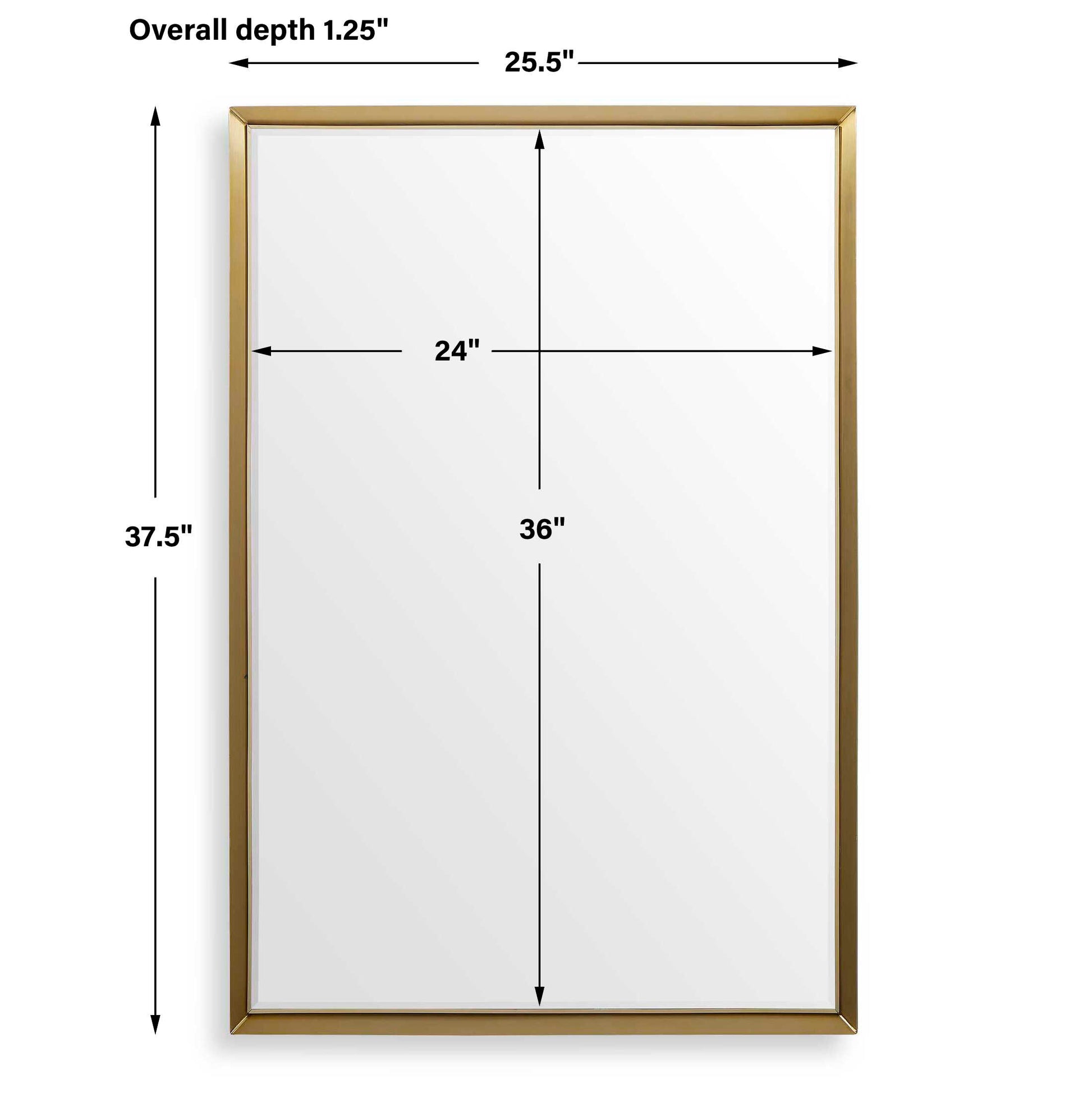 Uttermost Heisler Brass Mirror