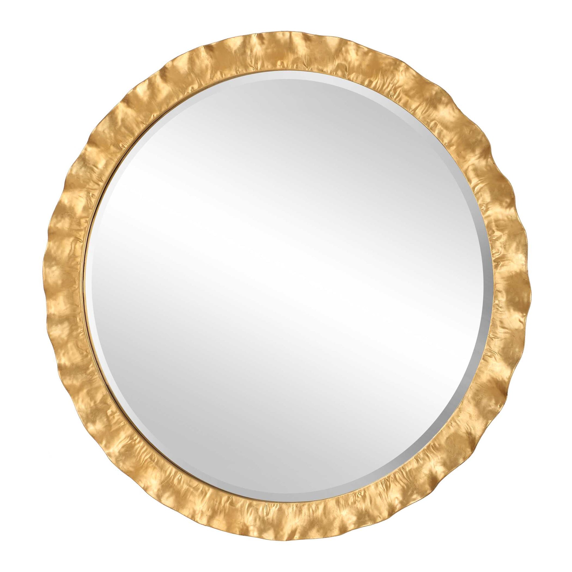 Uttermost Haya Round Gold Mirror