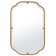 Winslow Round Gold Iron Wall Mirror