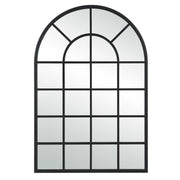 Xanthe Arched Matte Black Wall Mirror