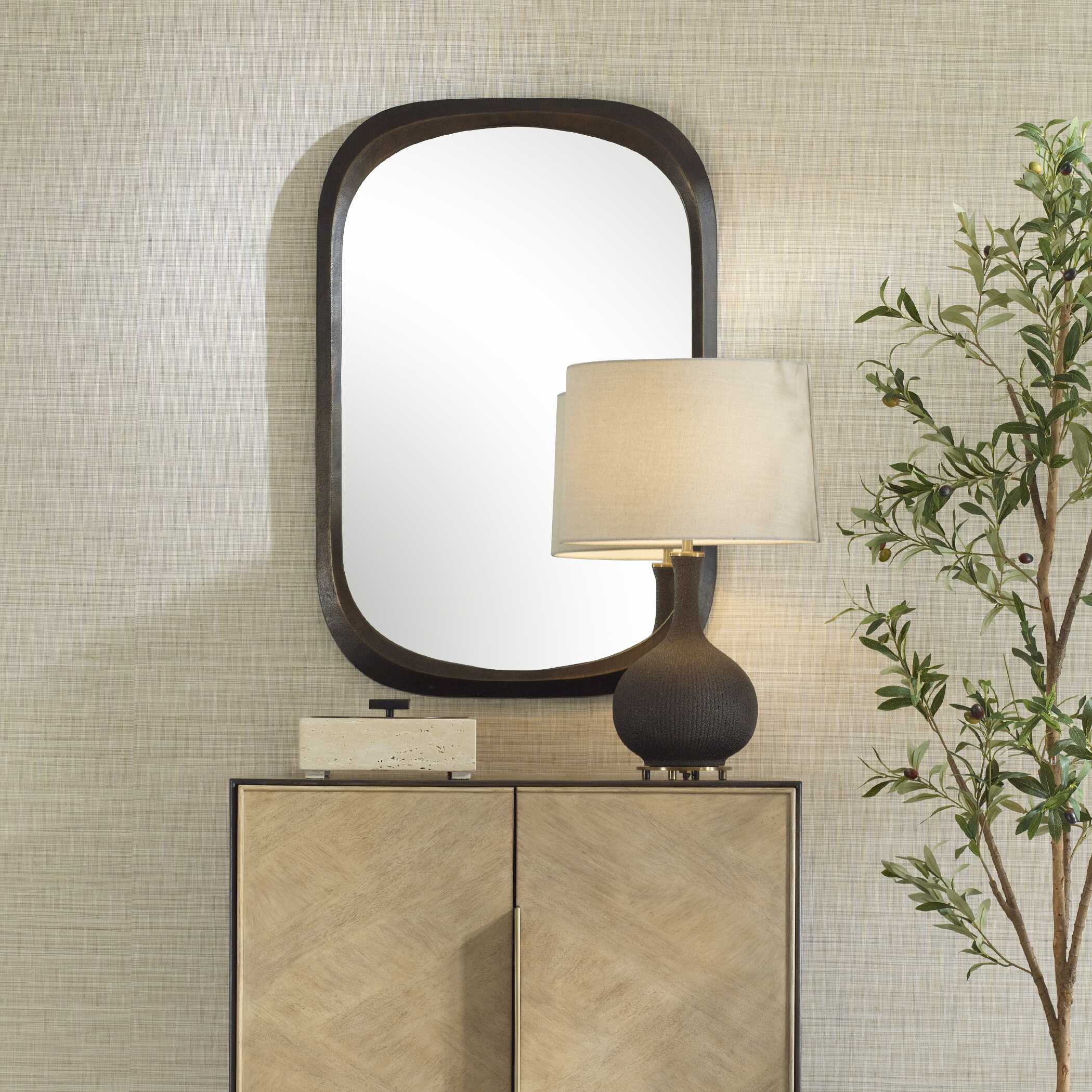 Uttermost Malone Bronze Mirror