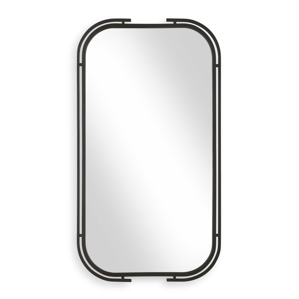 Alcott Round Matte Black Wall Mirror