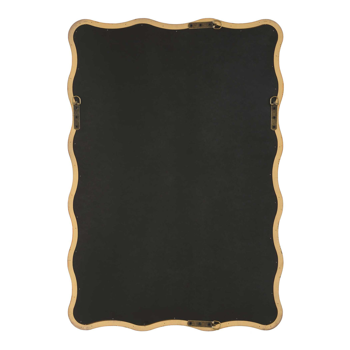 Bexley Scalloped Bronze Wood Wall Mirror