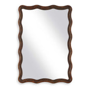 Bexley Scalloped Bronze Wood Wall Mirror