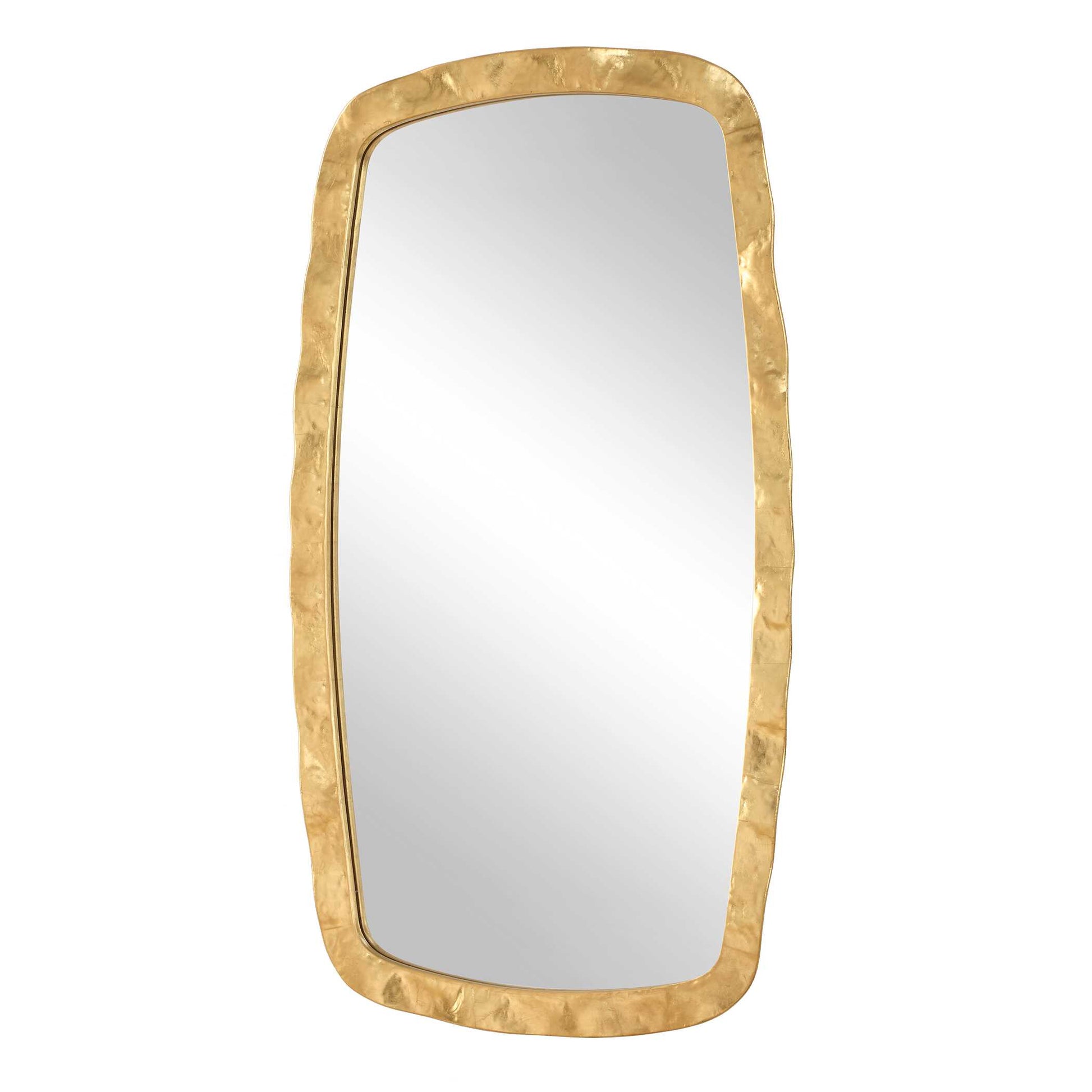 Caldera Round Gold Iron Wall Mirror