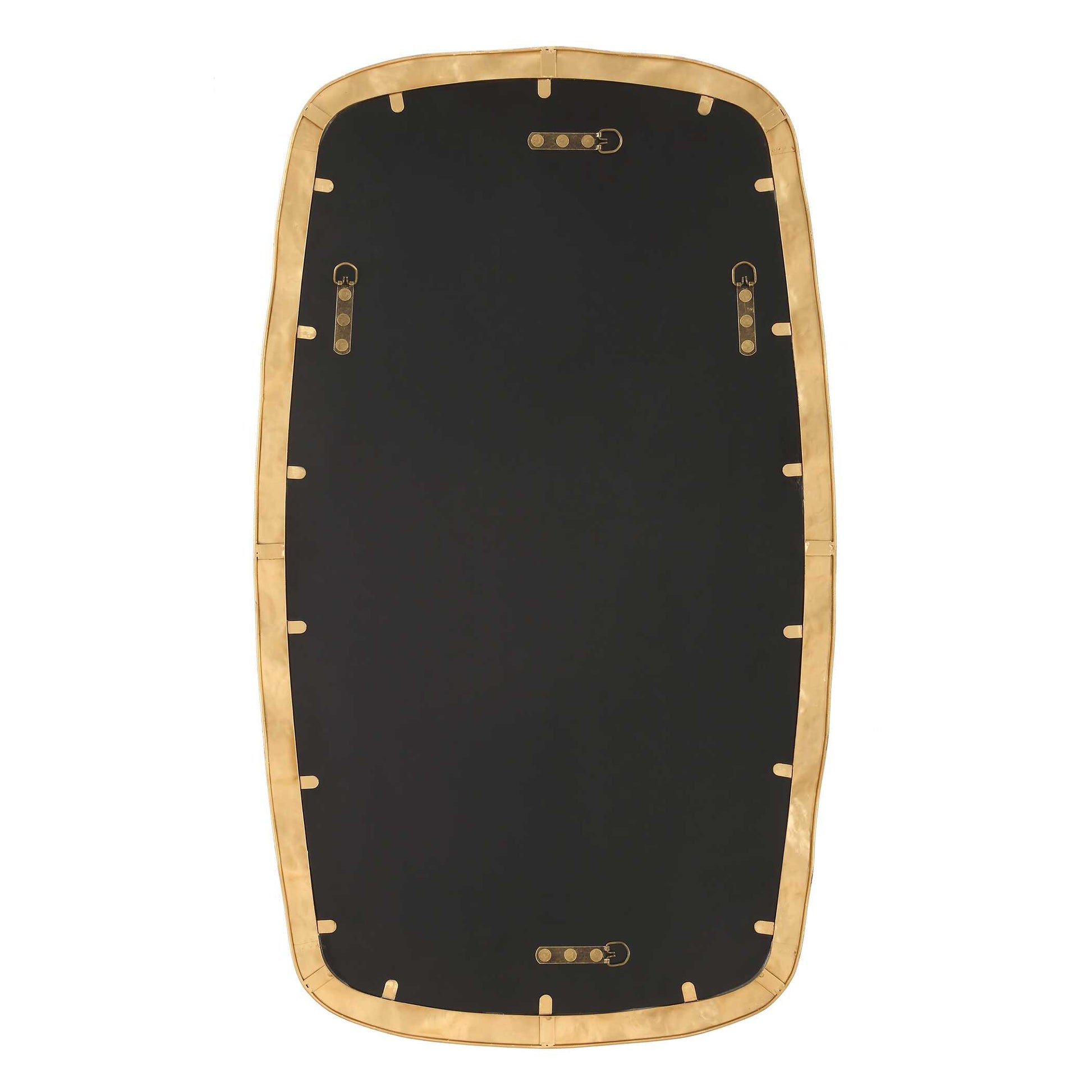 Caldera Round Gold Iron Wall Mirror