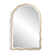 Doriath Scalloped Gold Wall Mirror